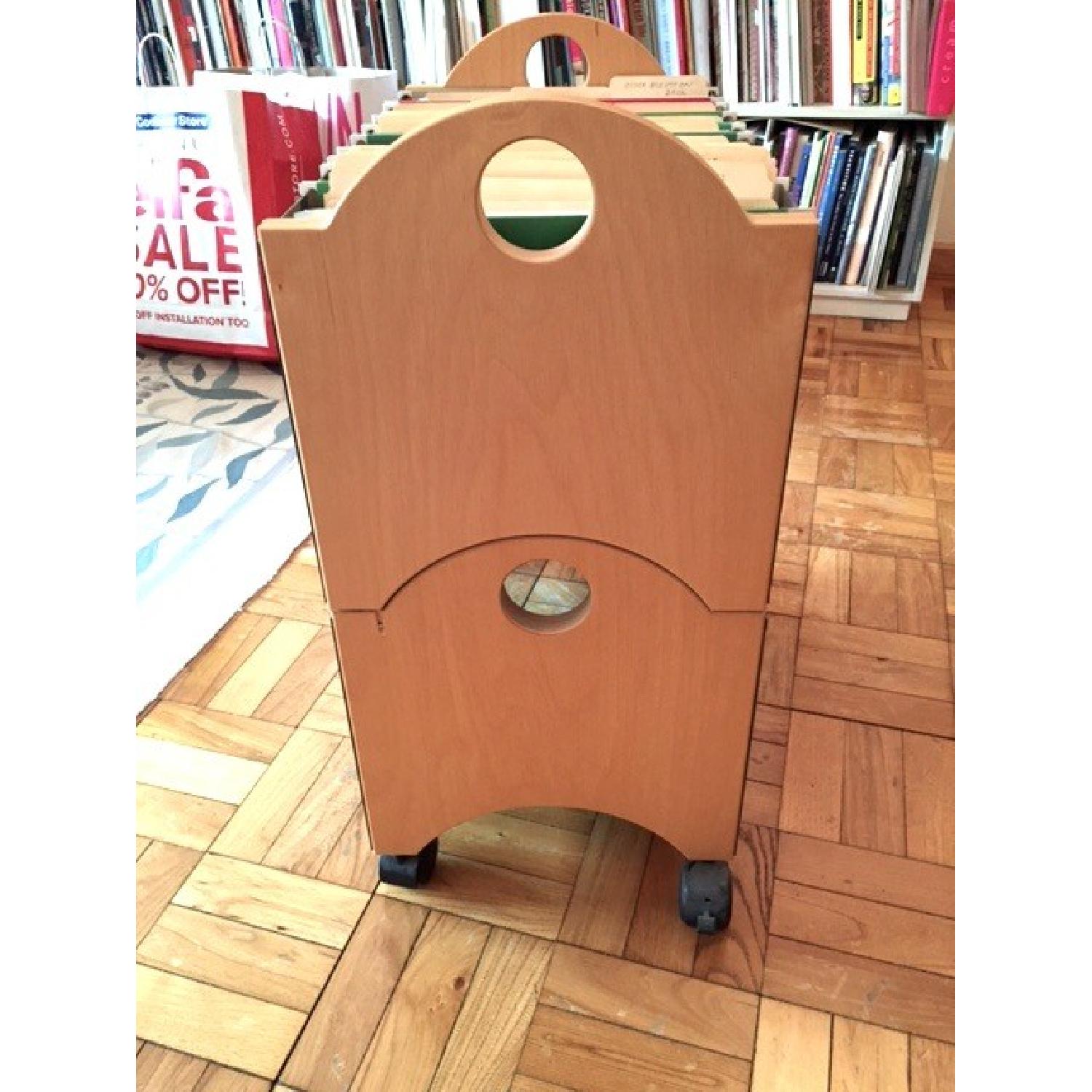 Blu Dot Stackable Rolling File Cabinets/Carts - Pair - image-4