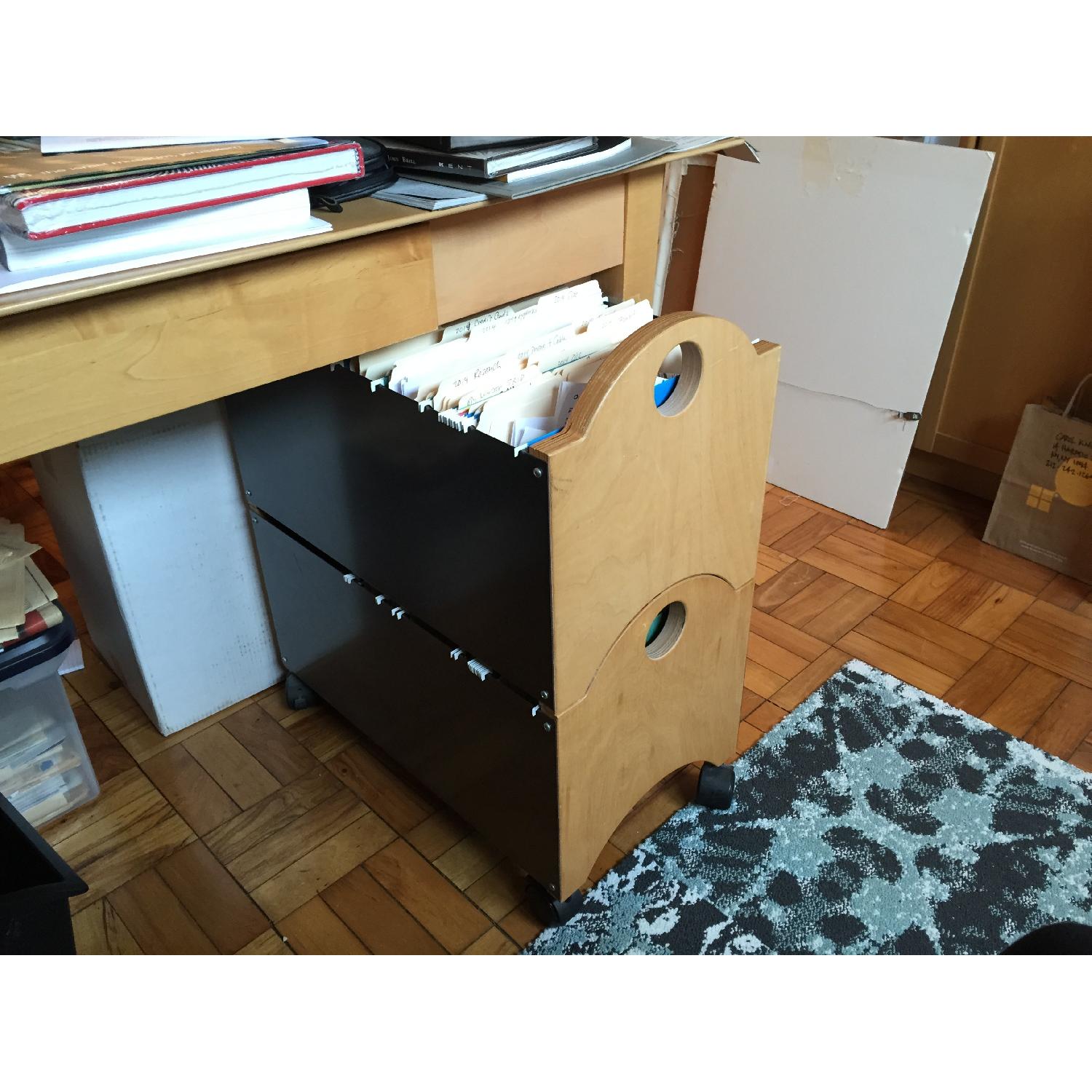 Blu Dot Stackable Rolling File Cabinets/Carts - Pair - image-5