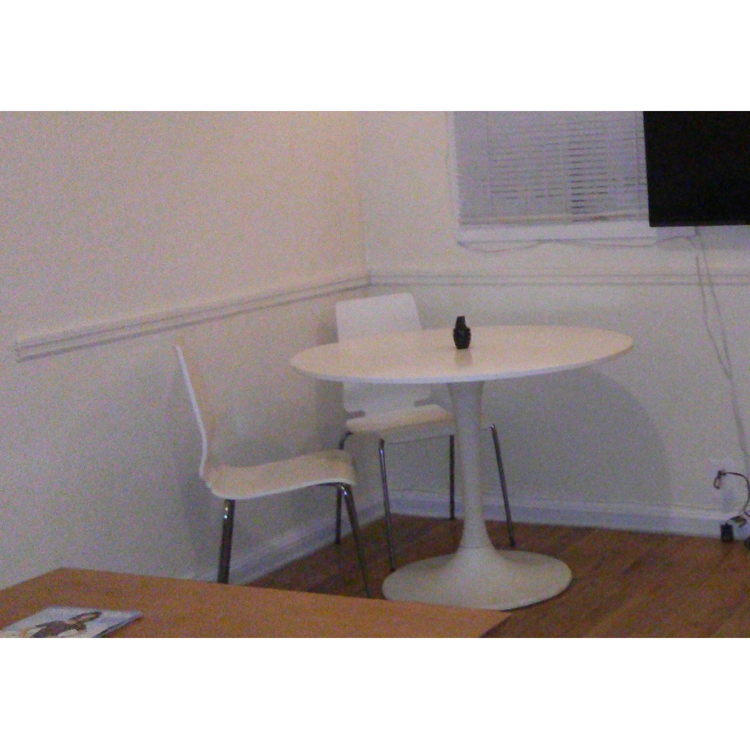 Ikea Docksta Table w/ 2 VIlmar Chairs - image-1