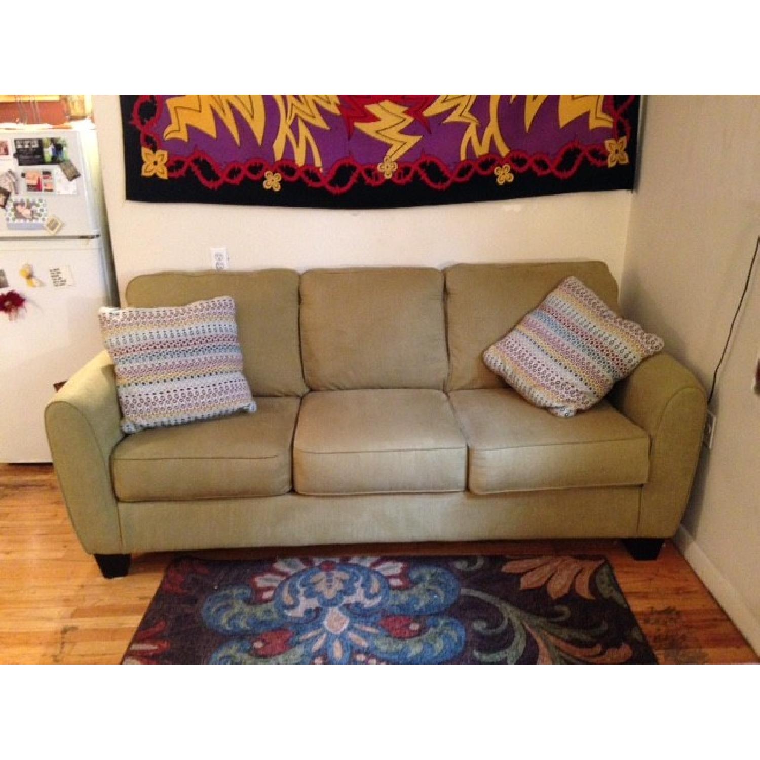 Ashley's Green Couch - image-1