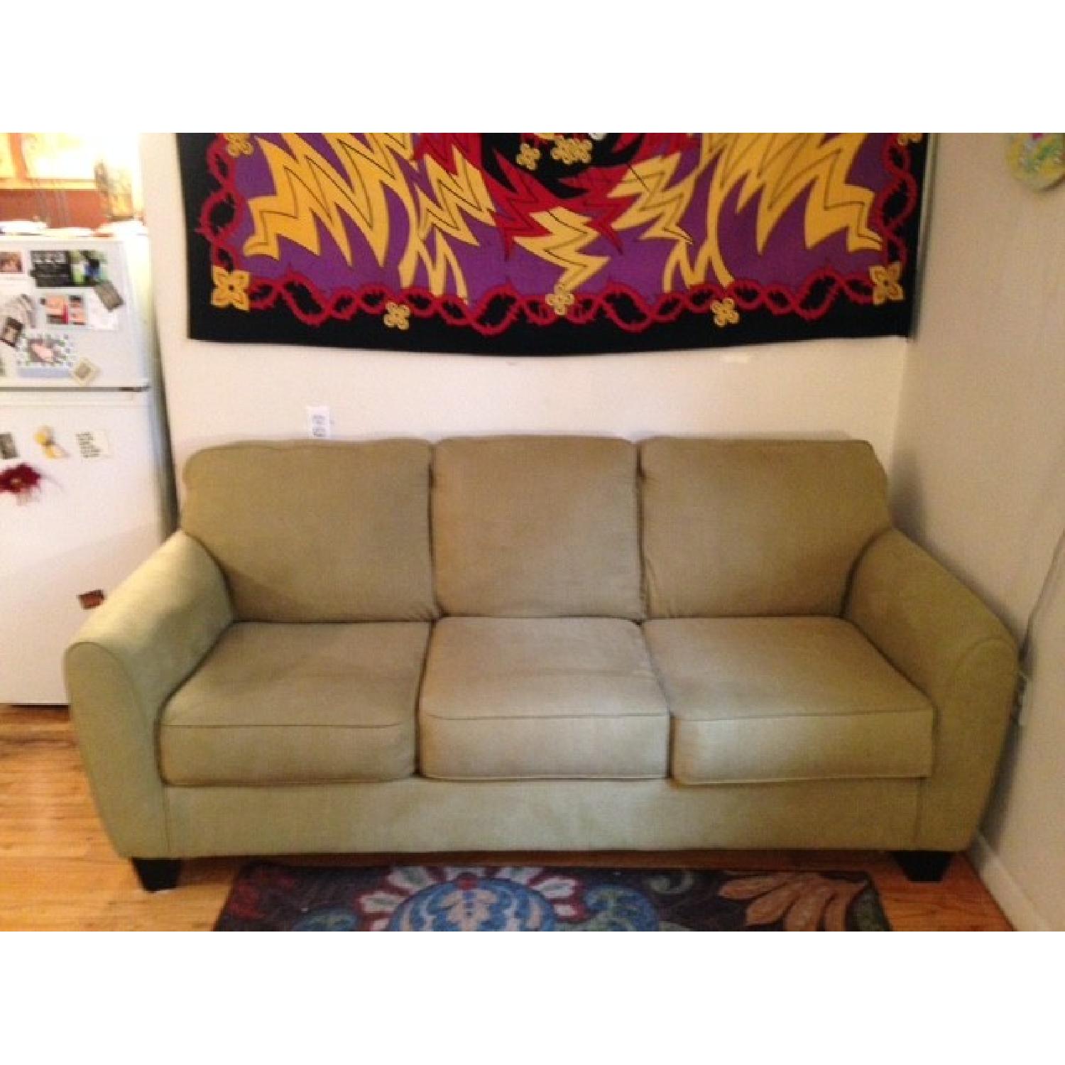 Ashley's Green Couch - image-2