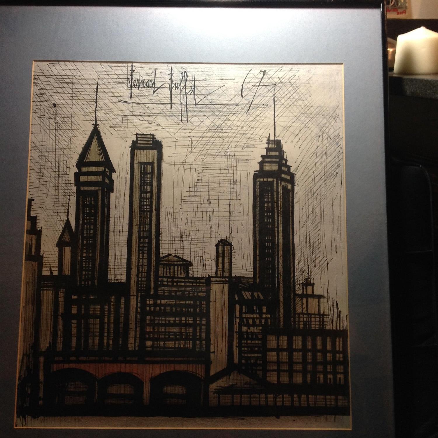 Bernard Buffet 1967 New York City Framed Lithograph - image-2
