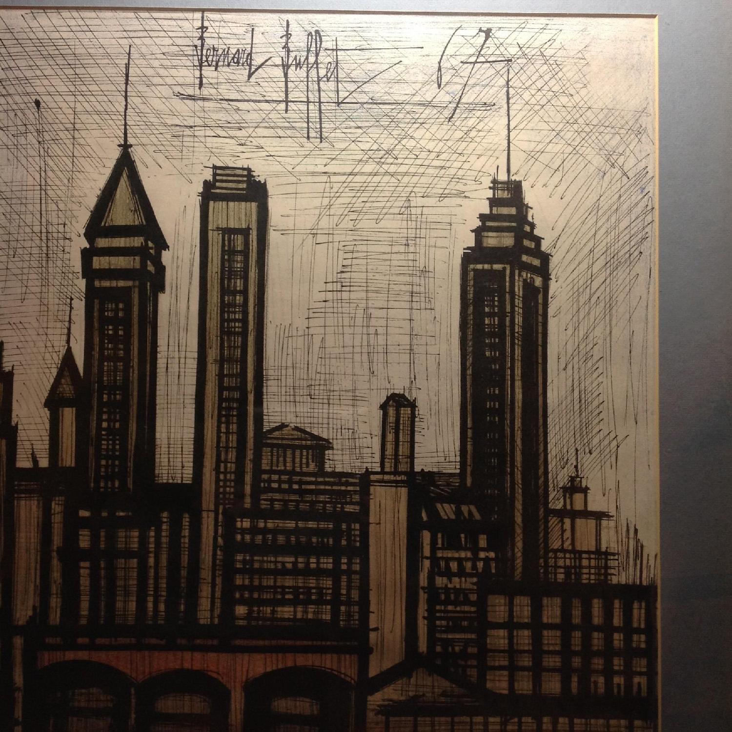 Bernard Buffet 1967 New York City Framed Lithograph - image-4