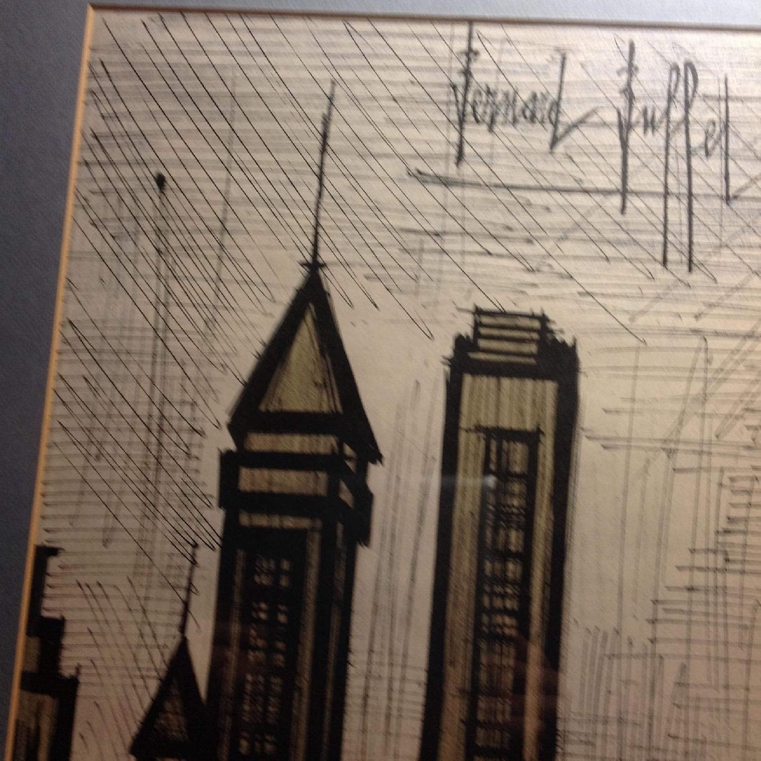 Bernard Buffet 1967 New York City Framed Lithograph - image-8