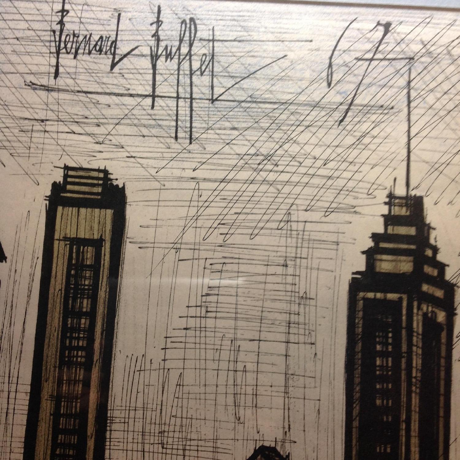 Bernard Buffet 1967 New York City Framed Lithograph - image-9