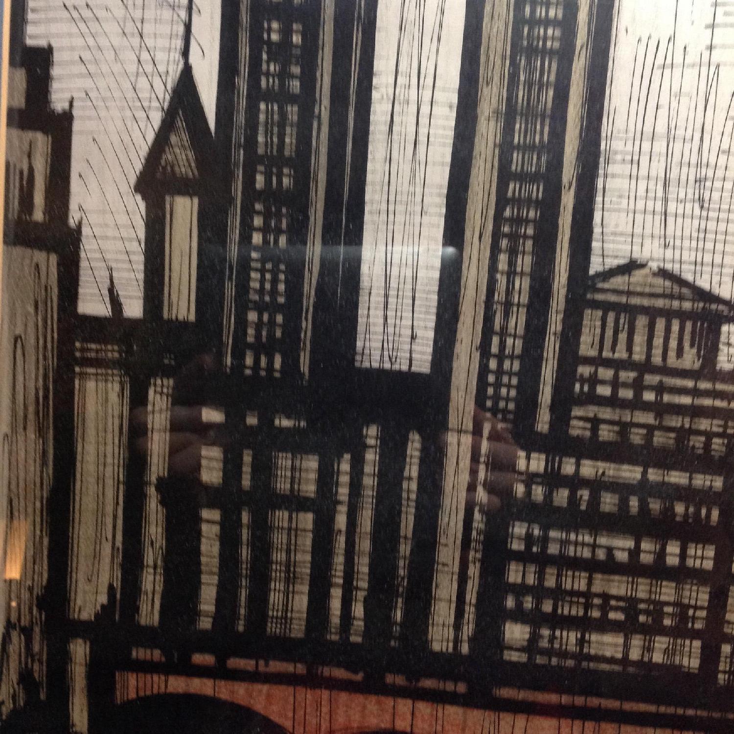 Bernard Buffet 1967 New York City Framed Lithograph - AptDeco