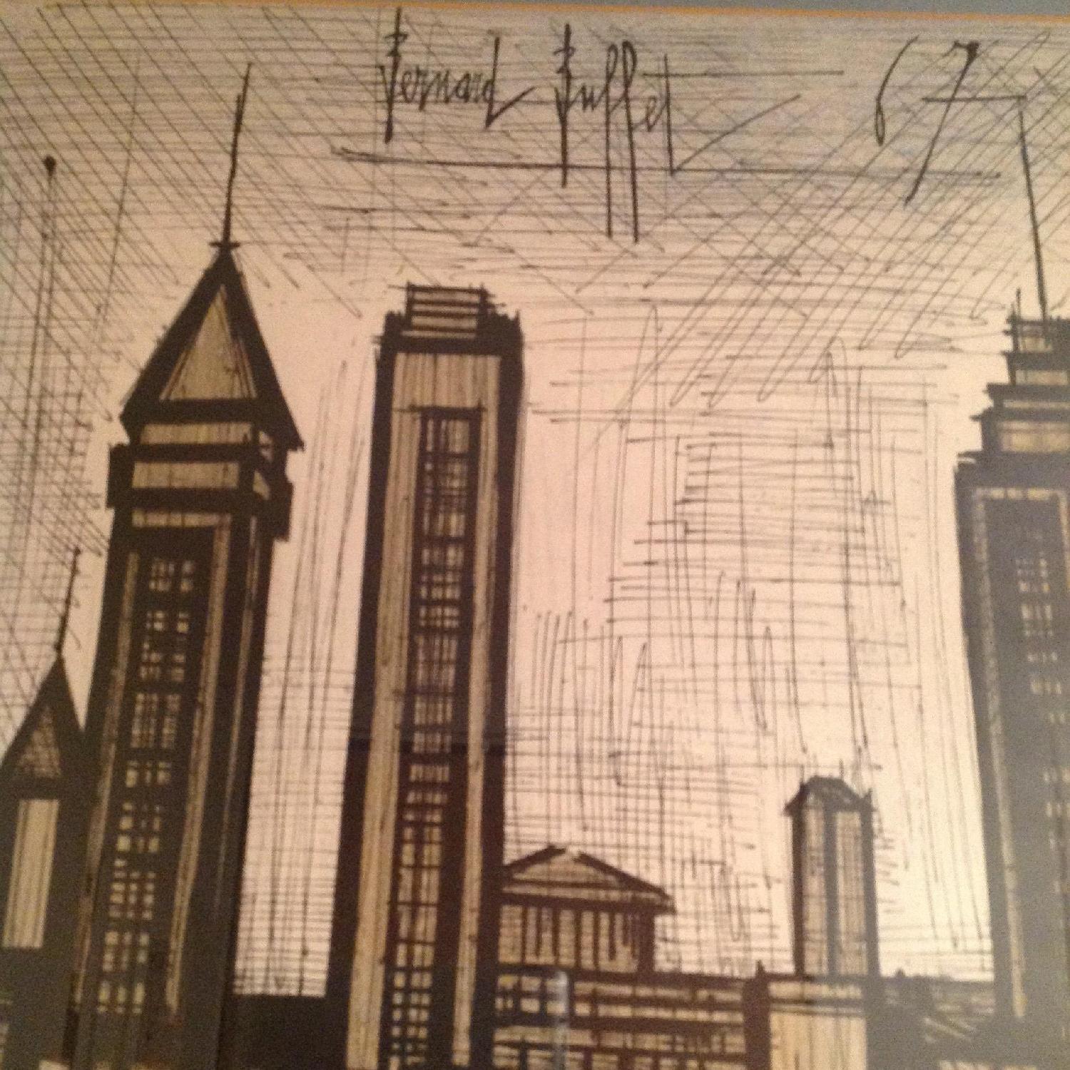 Bernard Buffet 1967 New York City Framed Lithograph - image-22