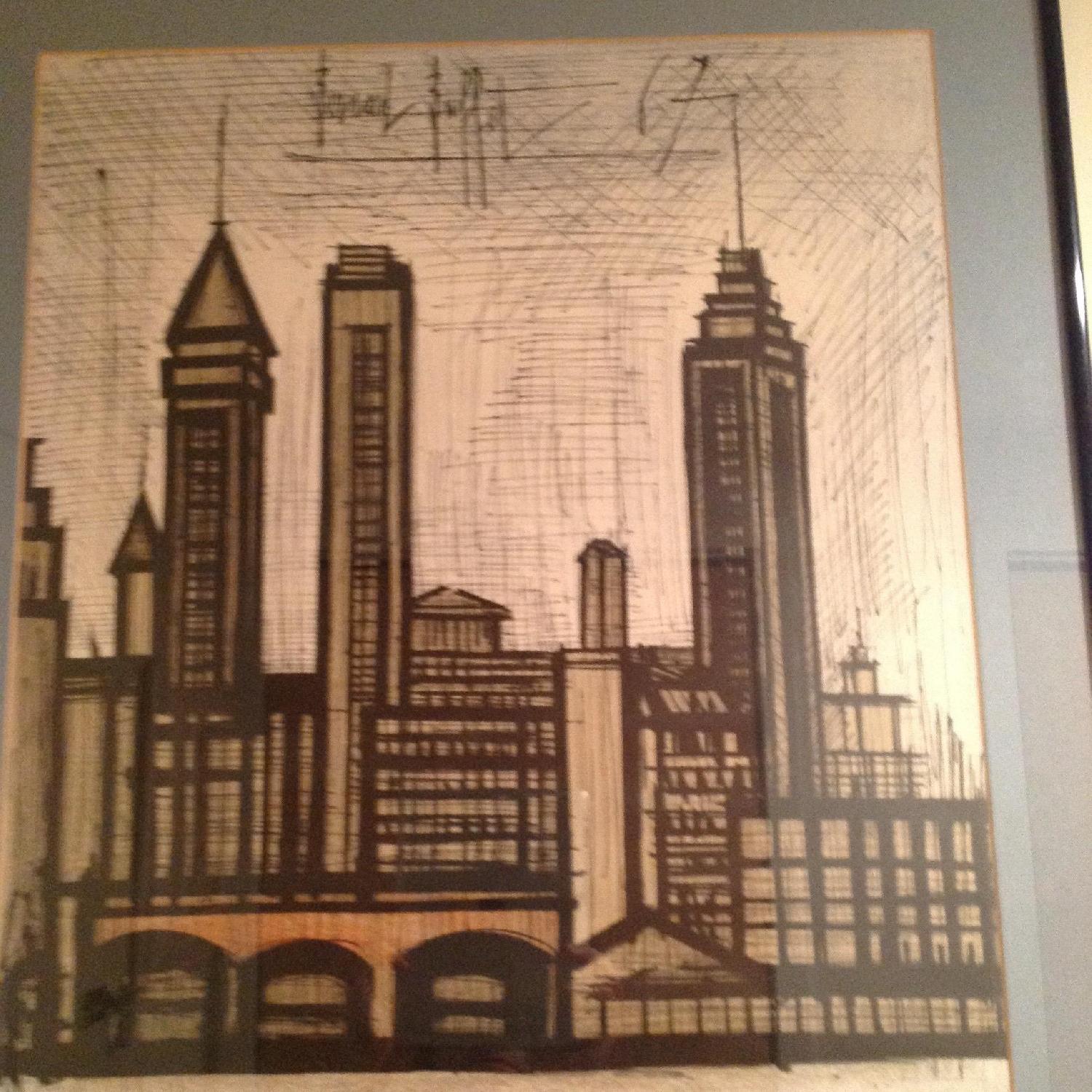Bernard Buffet 1967 New York City Framed Lithograph - image-28