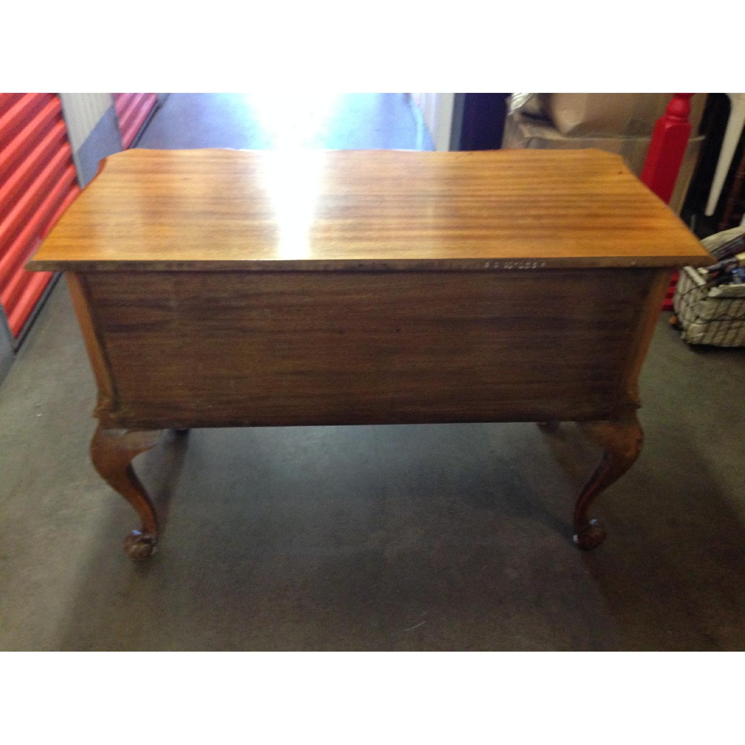 Antique Blond Mahogany Desk - image-5