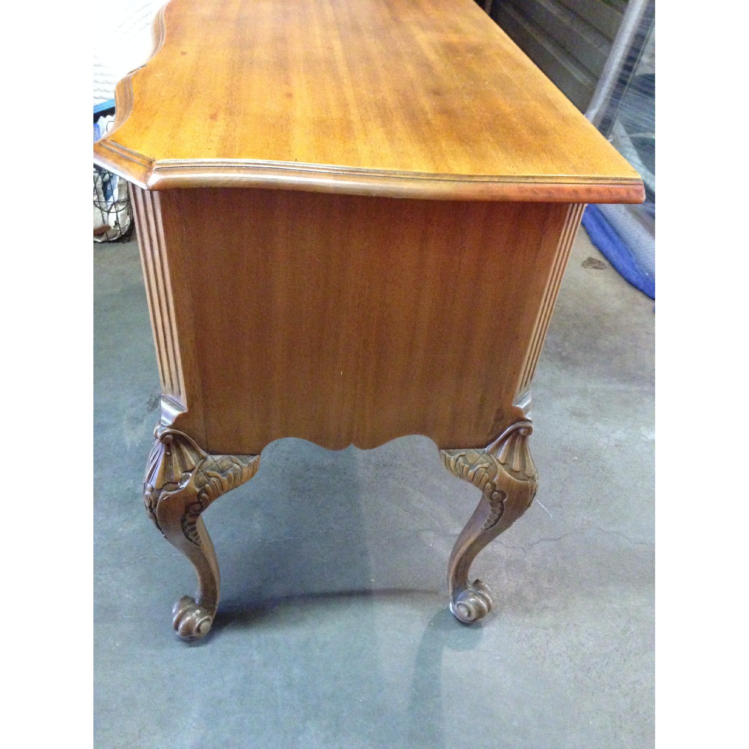 Antique Blond Mahogany Desk - image-6