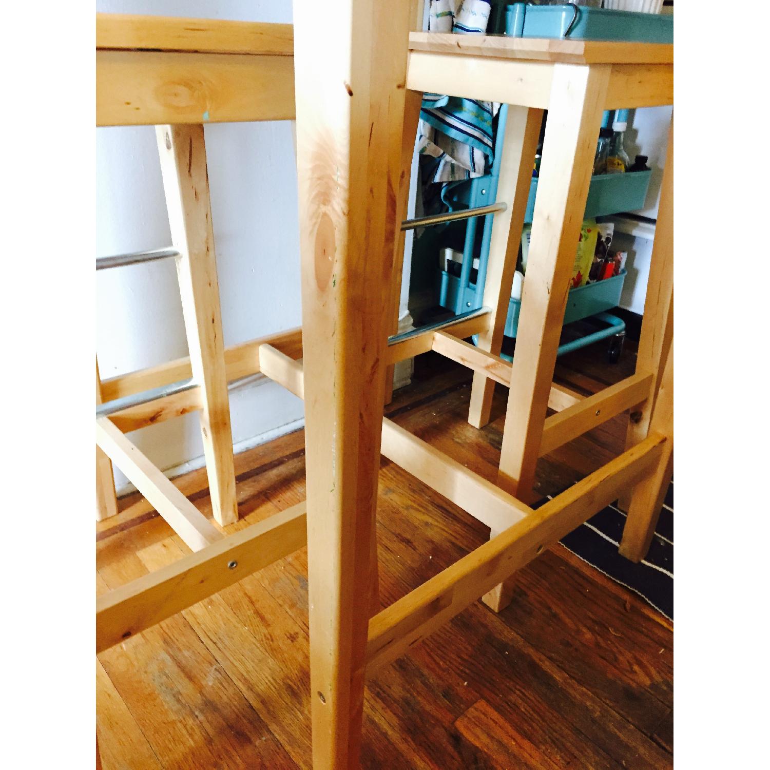 Ikea Dining/Bar Table w/ 2 Stools - image-6