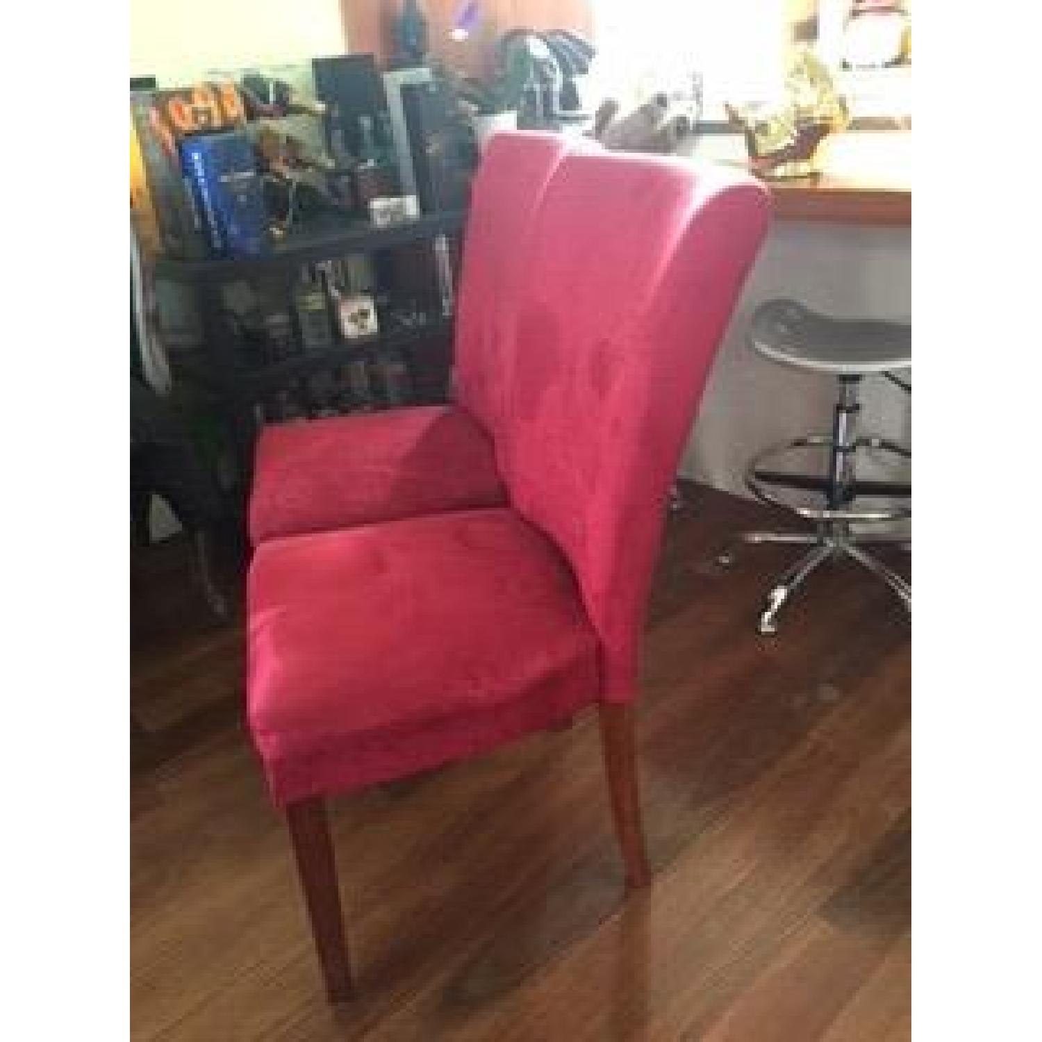 Red Velvet Dining Room Chairs - image-3