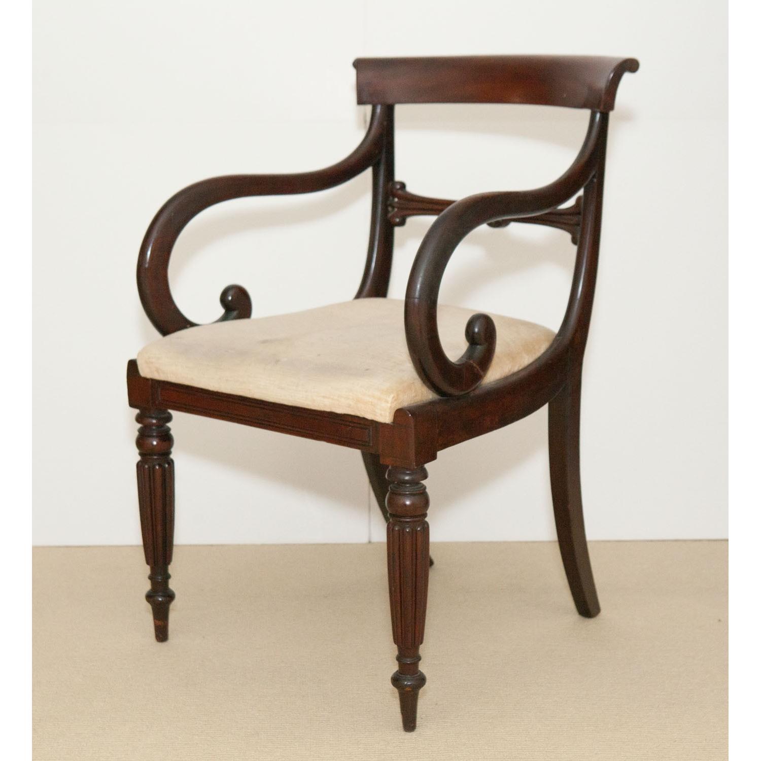 Antique Mahogany Chairs - image-4