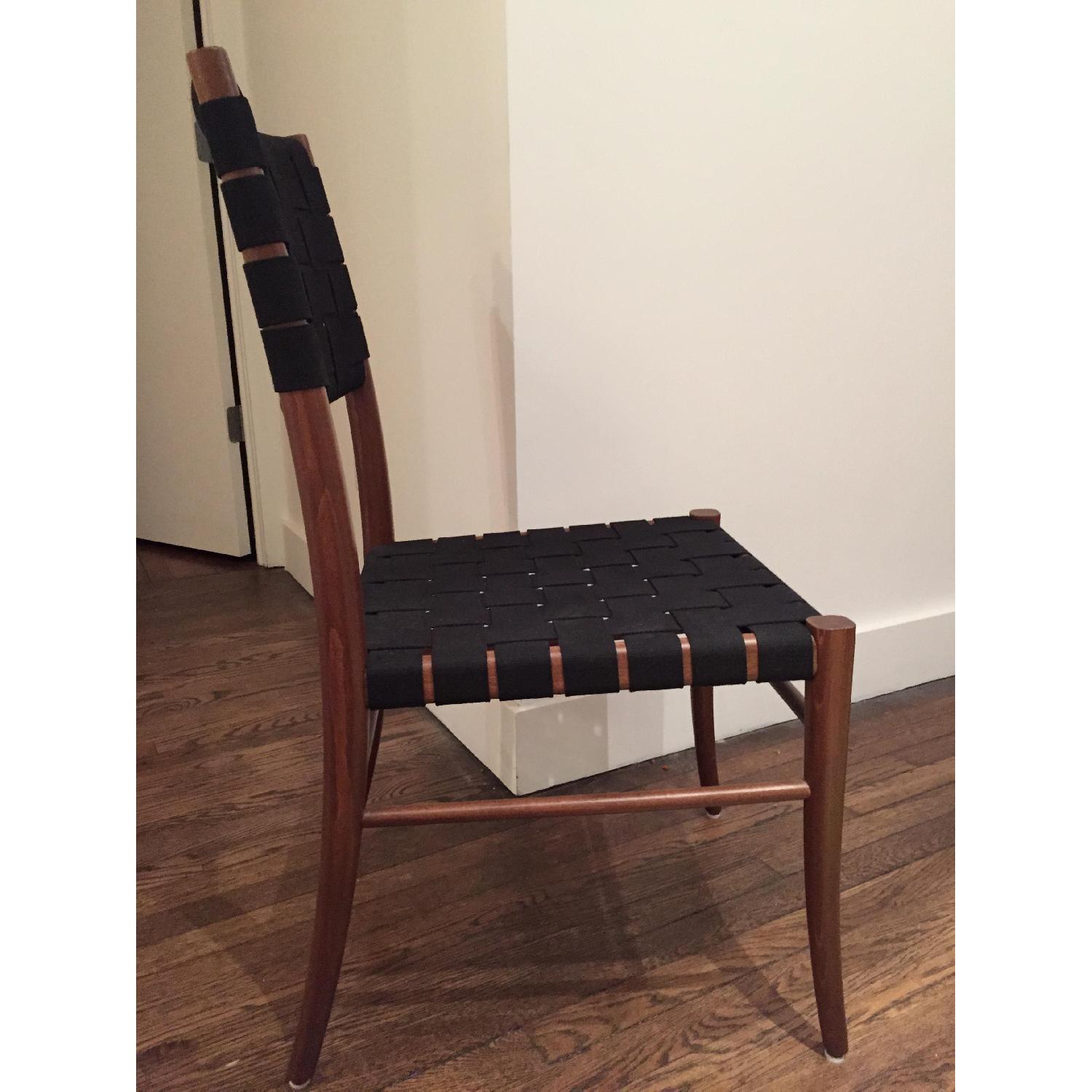 Crate & Barrel Oslo Black Side Chairs - image-2