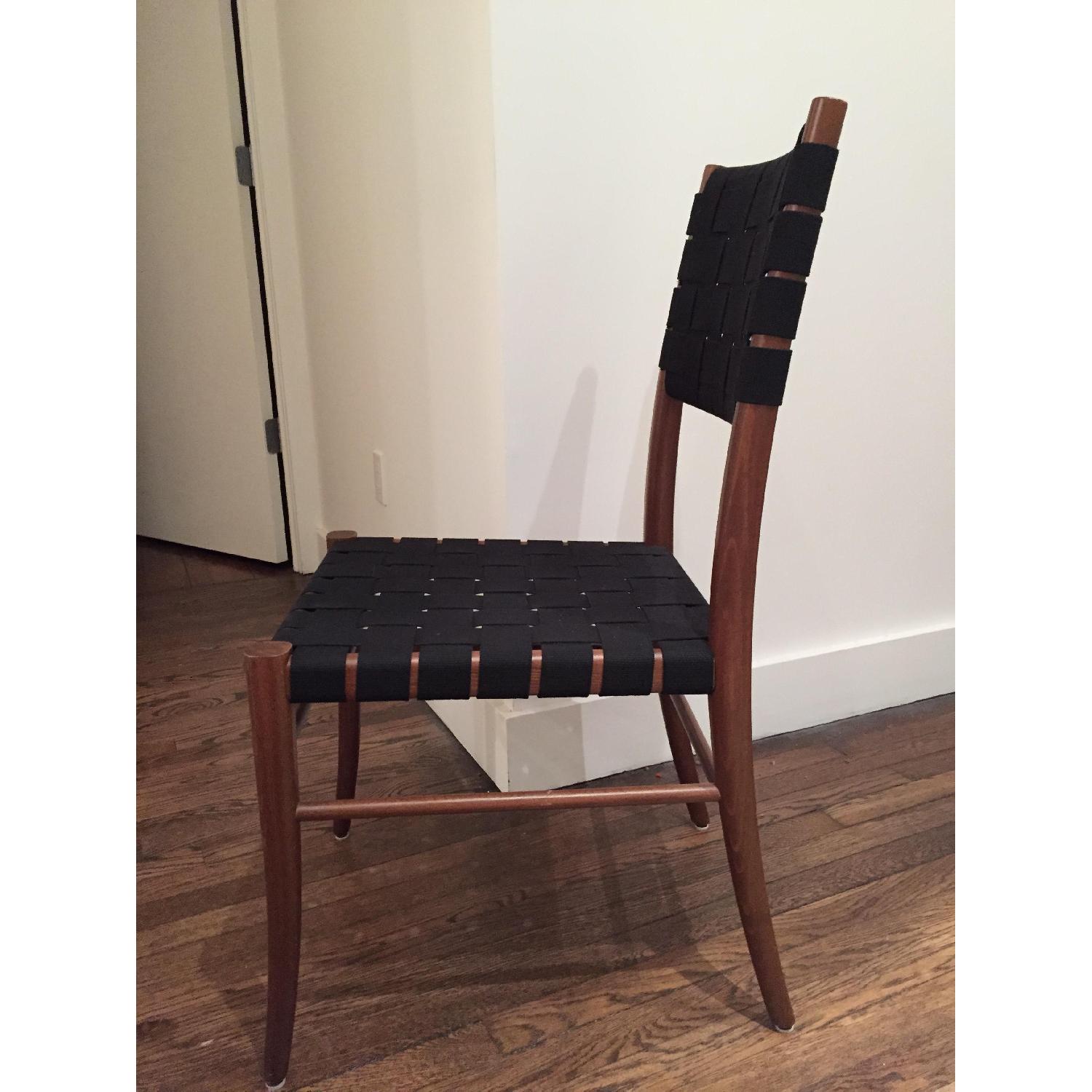 Crate & Barrel Oslo Black Side Chairs - image-3