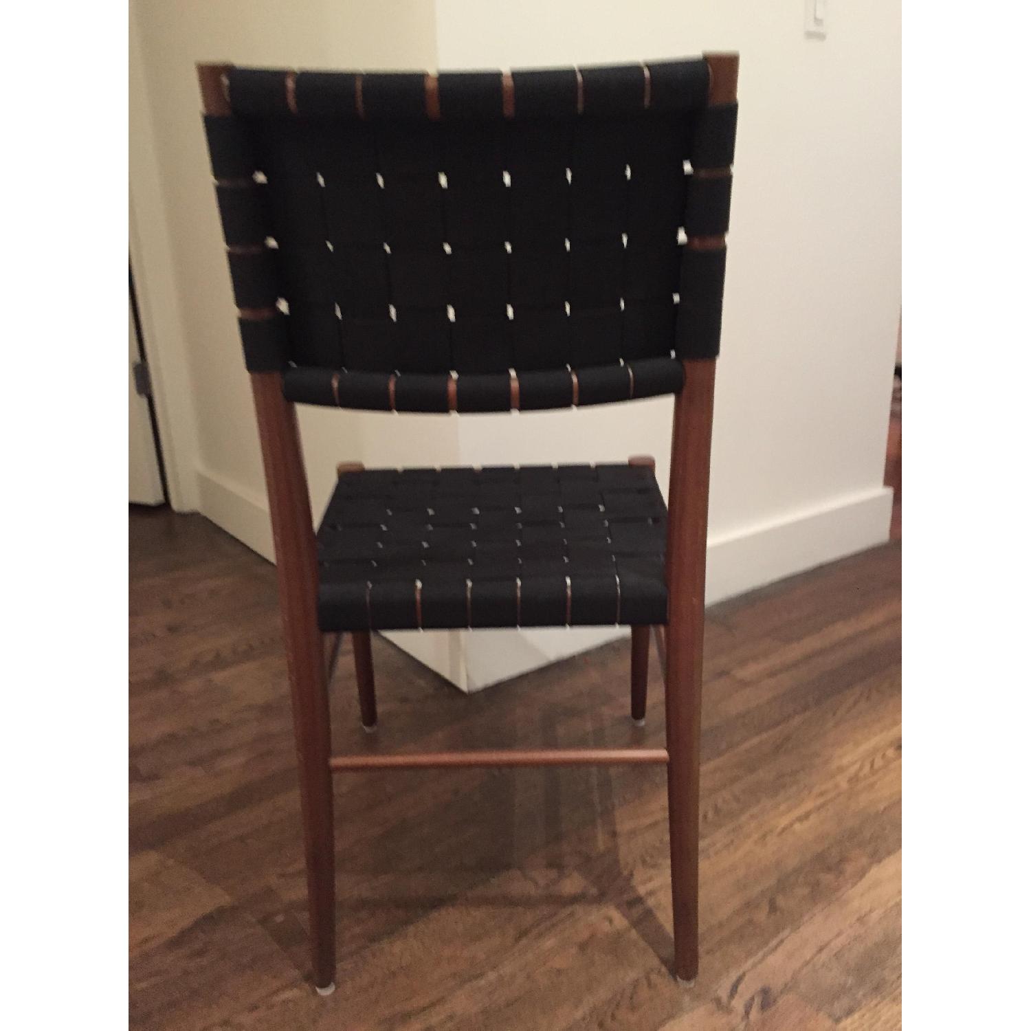 Crate & Barrel Oslo Black Side Chairs - image-4