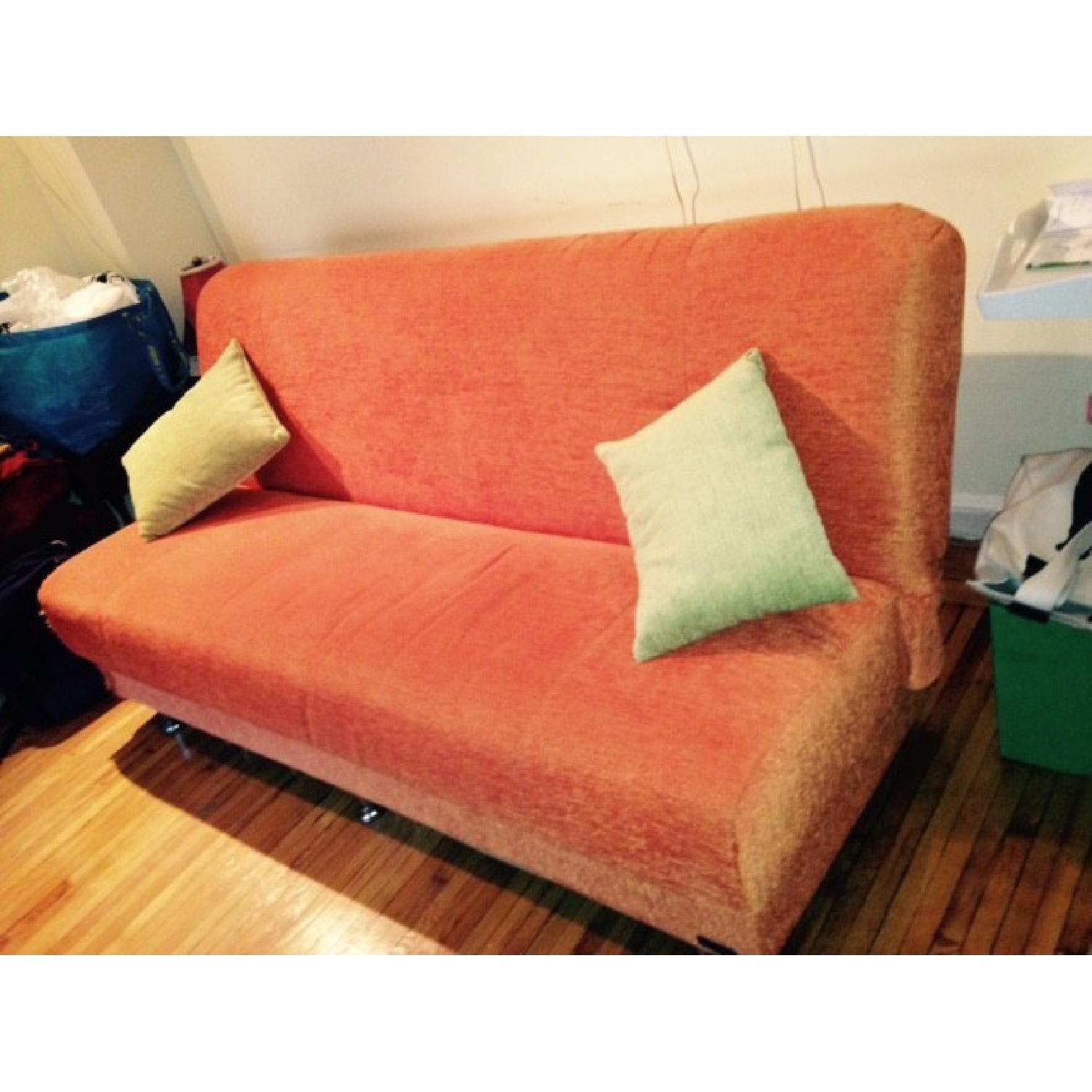 Retro Orange Futon - image-2