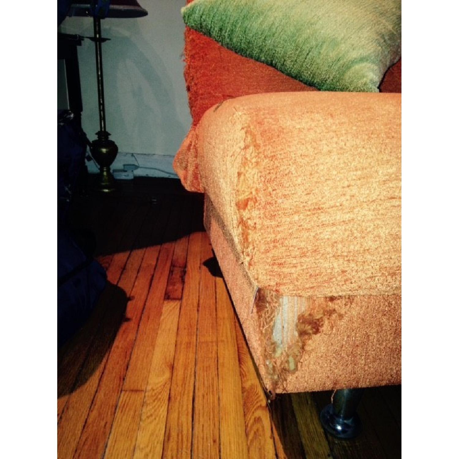 Retro Orange Futon - image-3
