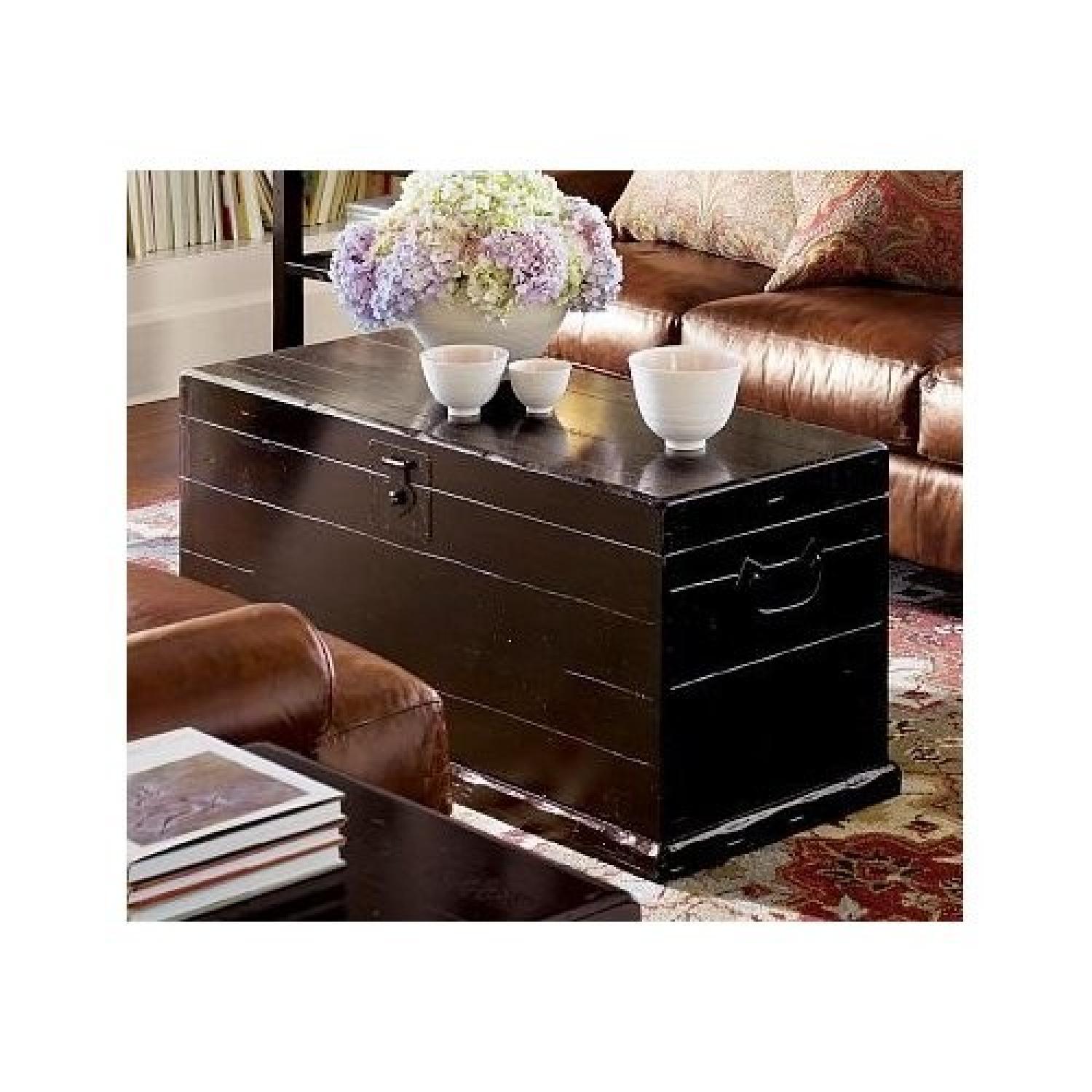 Pottery Barn Distressed Trunk/Coffee Table - image-3