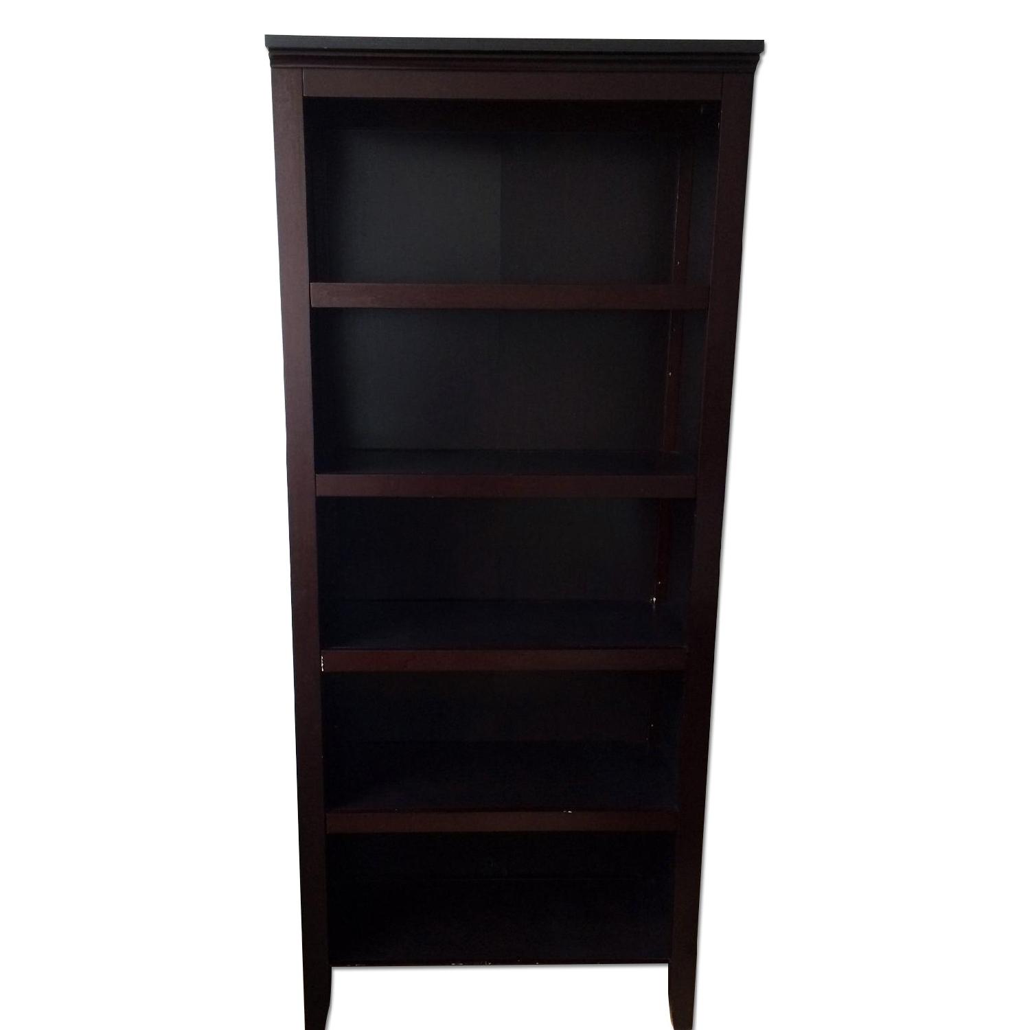 Threshold Carson Dark Chestnut 5-Shelf Bookcase - image-0