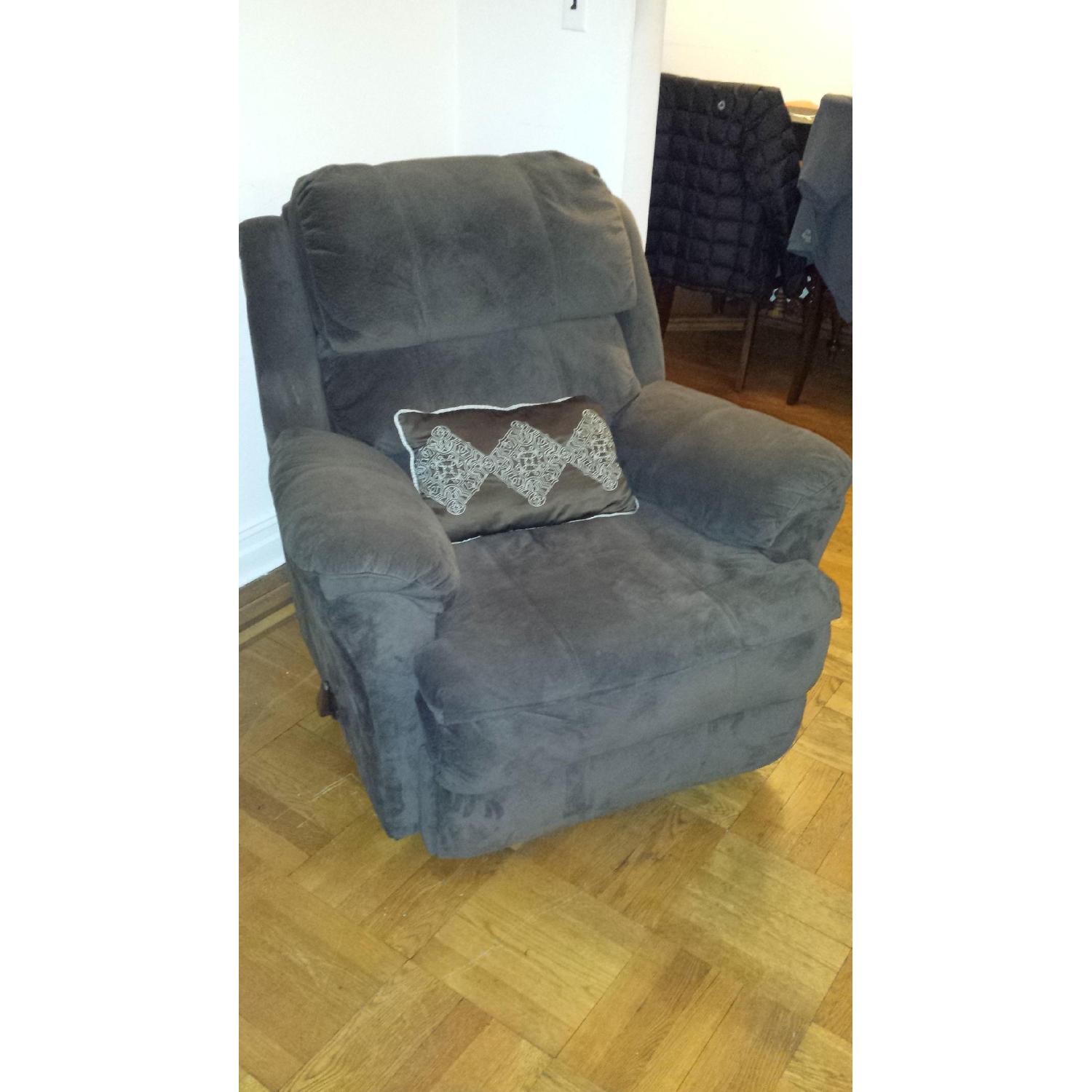 Bob's Espresso Bob-O-Pedic Reclining Chair - image-1