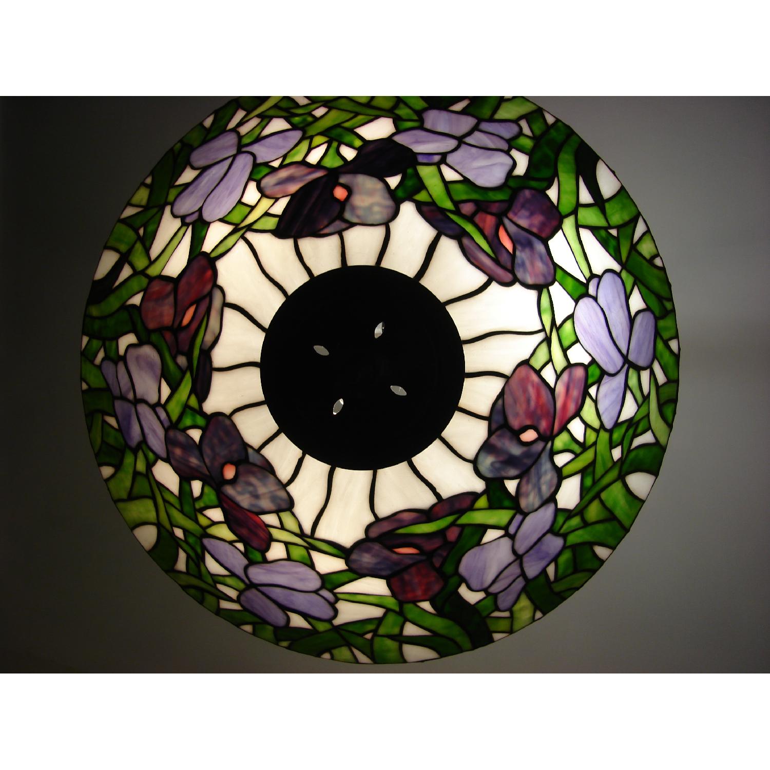 Custom Stained Glass Chandelier - Thumbnail 3