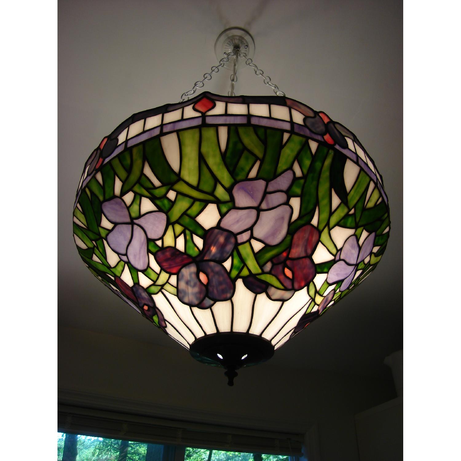 Custom Stained Glass Chandelier - Thumbnail 5