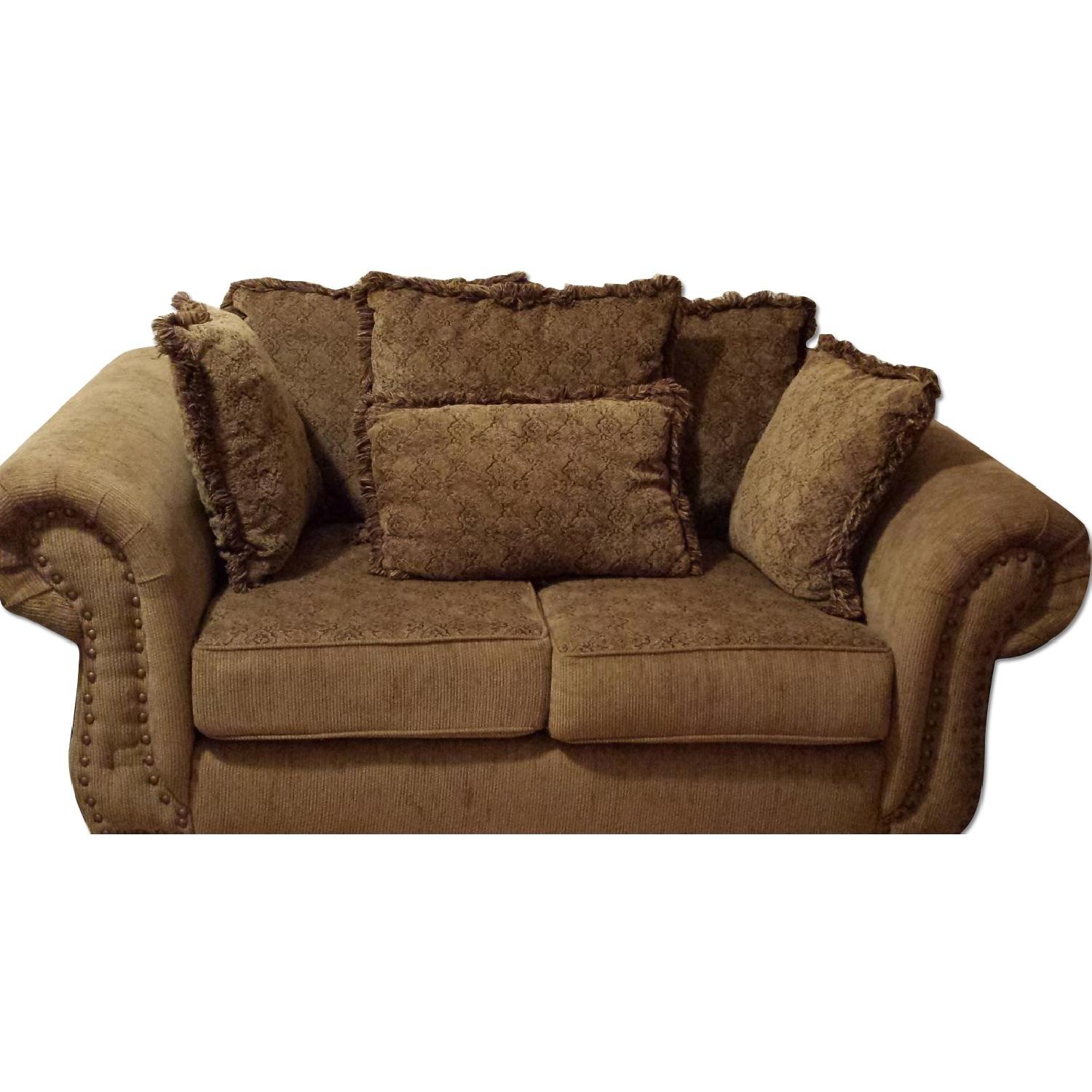 Brown 2 Piece Sofa Set - image-0