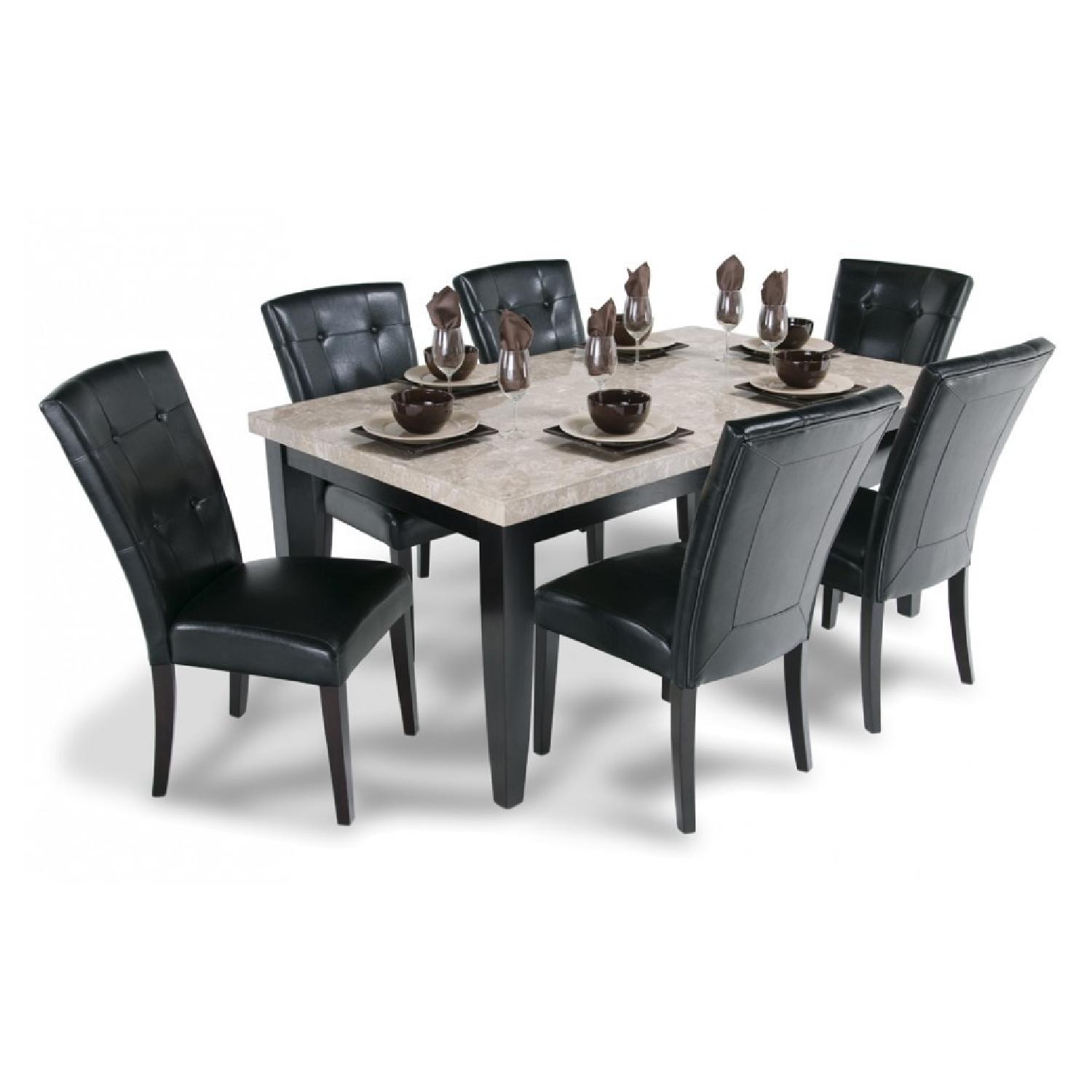 Marble Dining Table Set - image-1