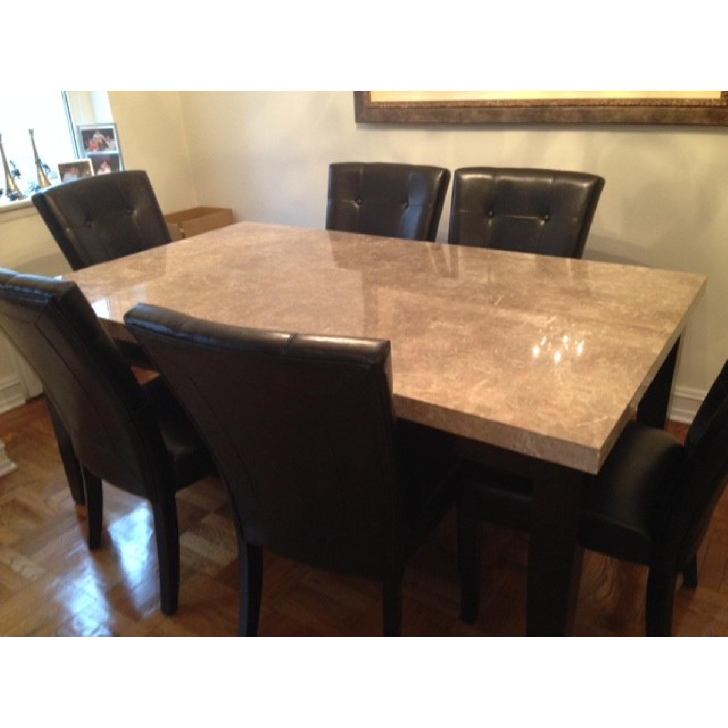 Marble Dining Table Set - image-2