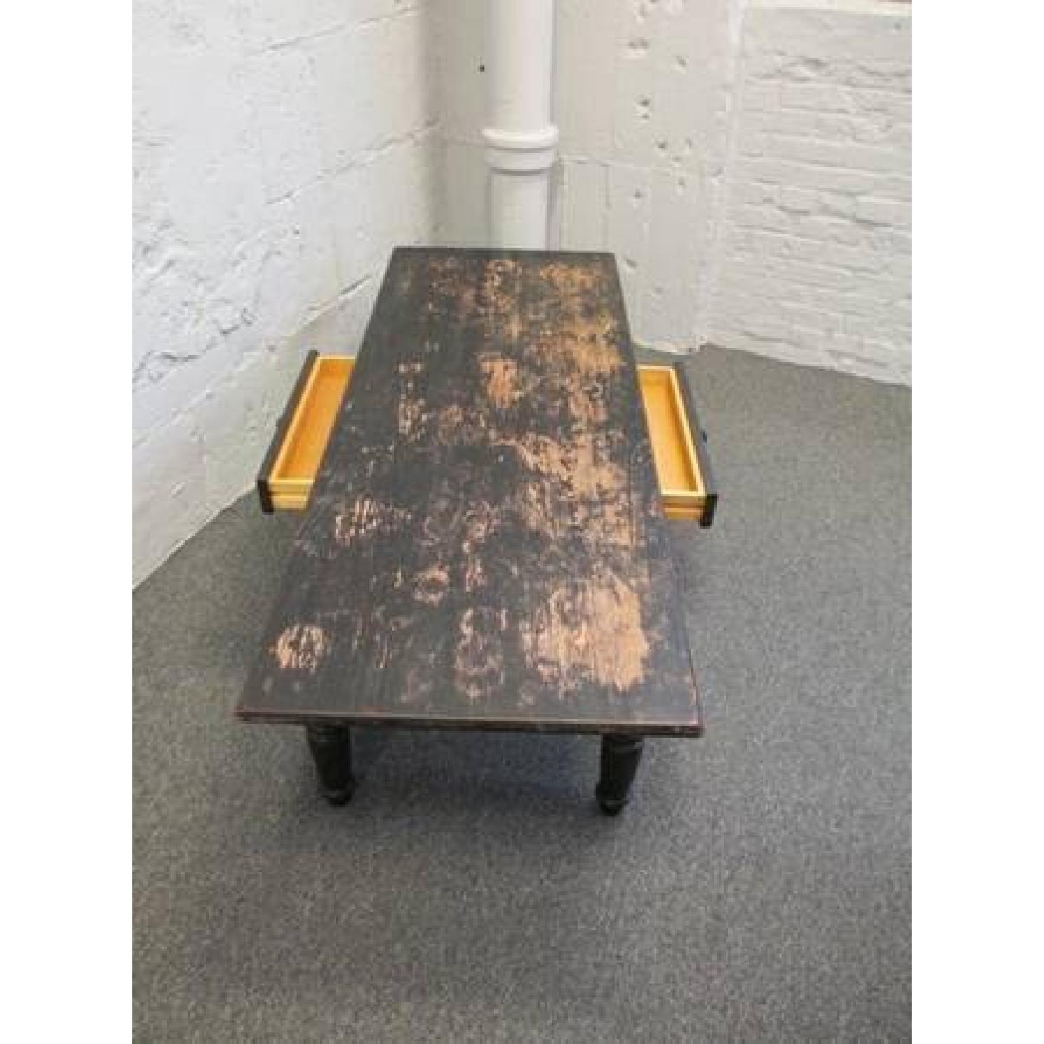 Rustic Distressed Coffee Table - image-4