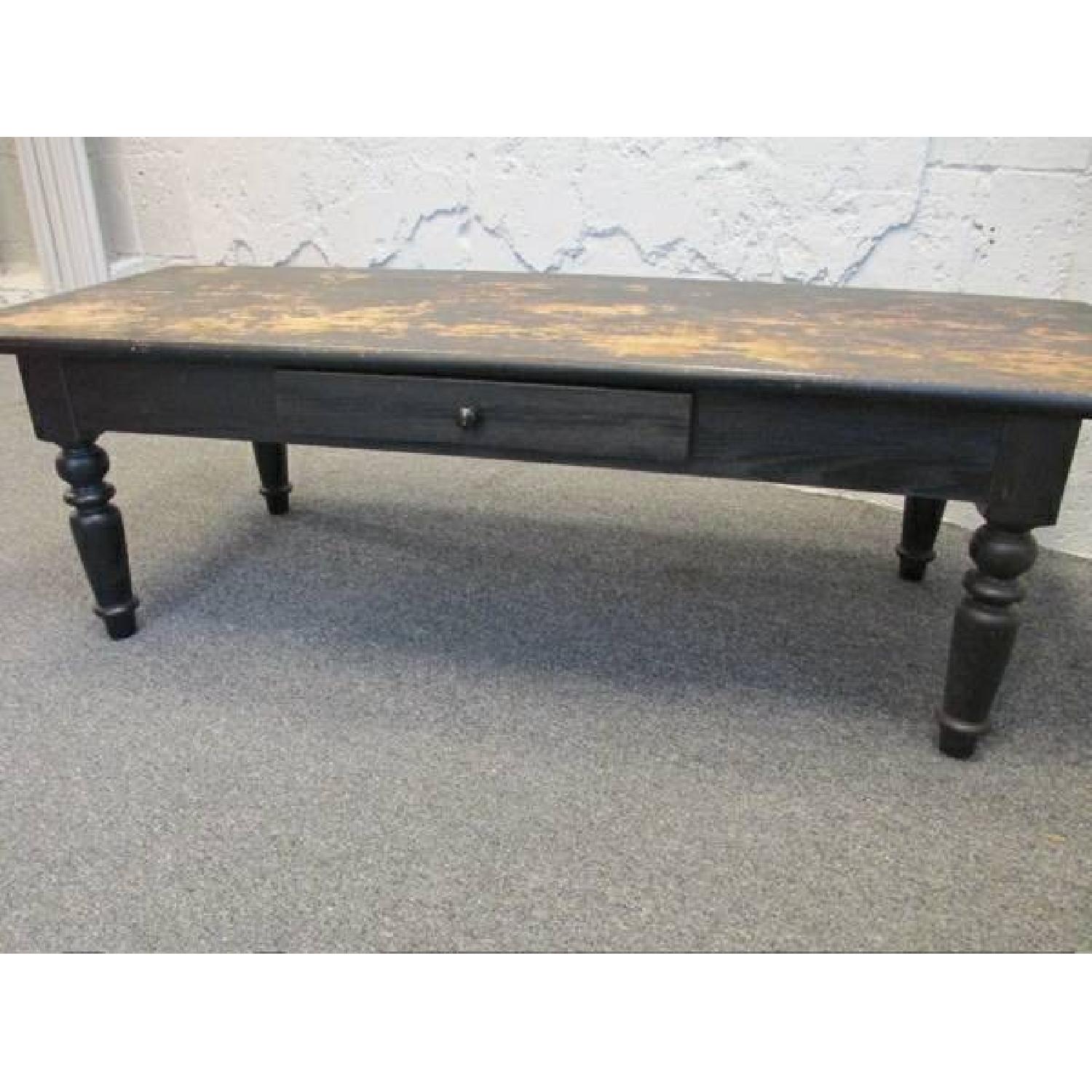 Rustic Distressed Coffee Table - image-10