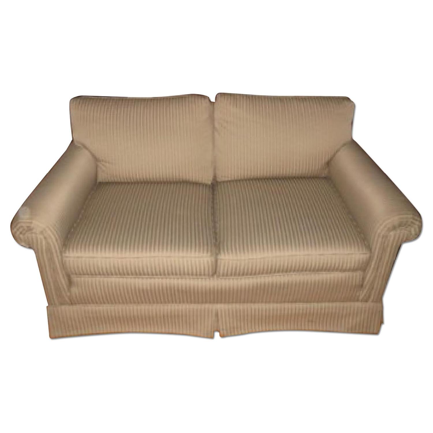 Gold stripe loveseat - Thumbnail 2
