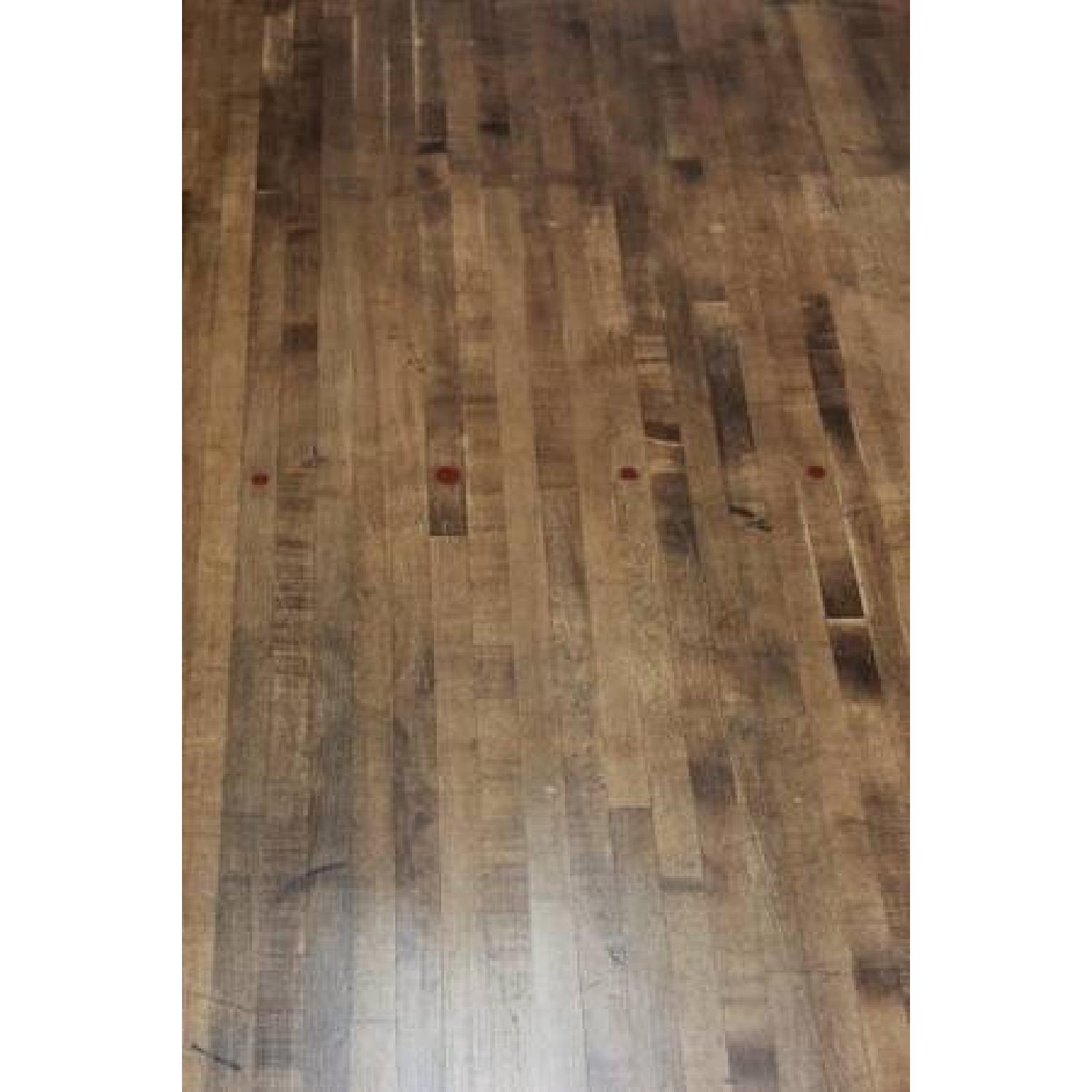 Vintage Industrial 8' Dining Table / Conference Table with Butcher Block - image-3