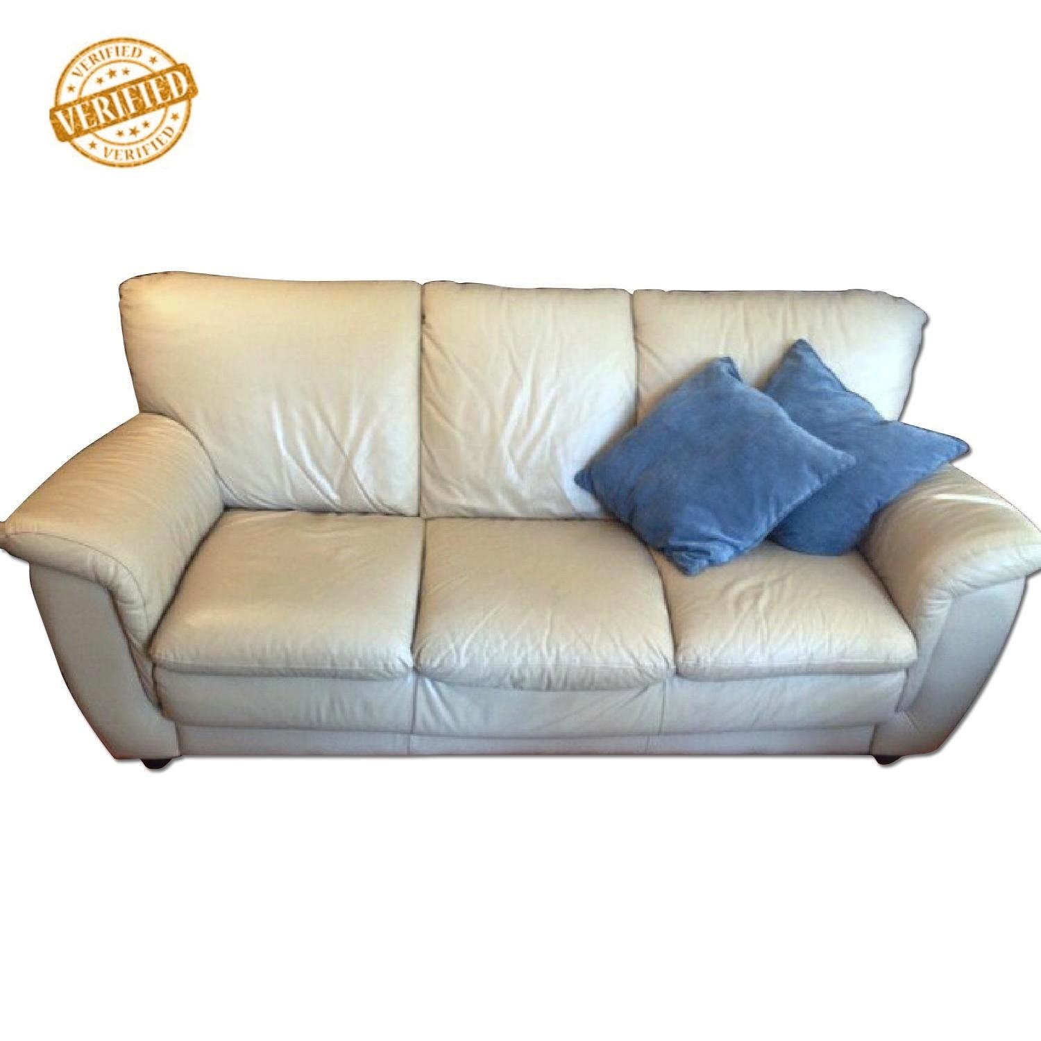 AD Verified Macy's Leather Sofa and Armchair Set AptDeco