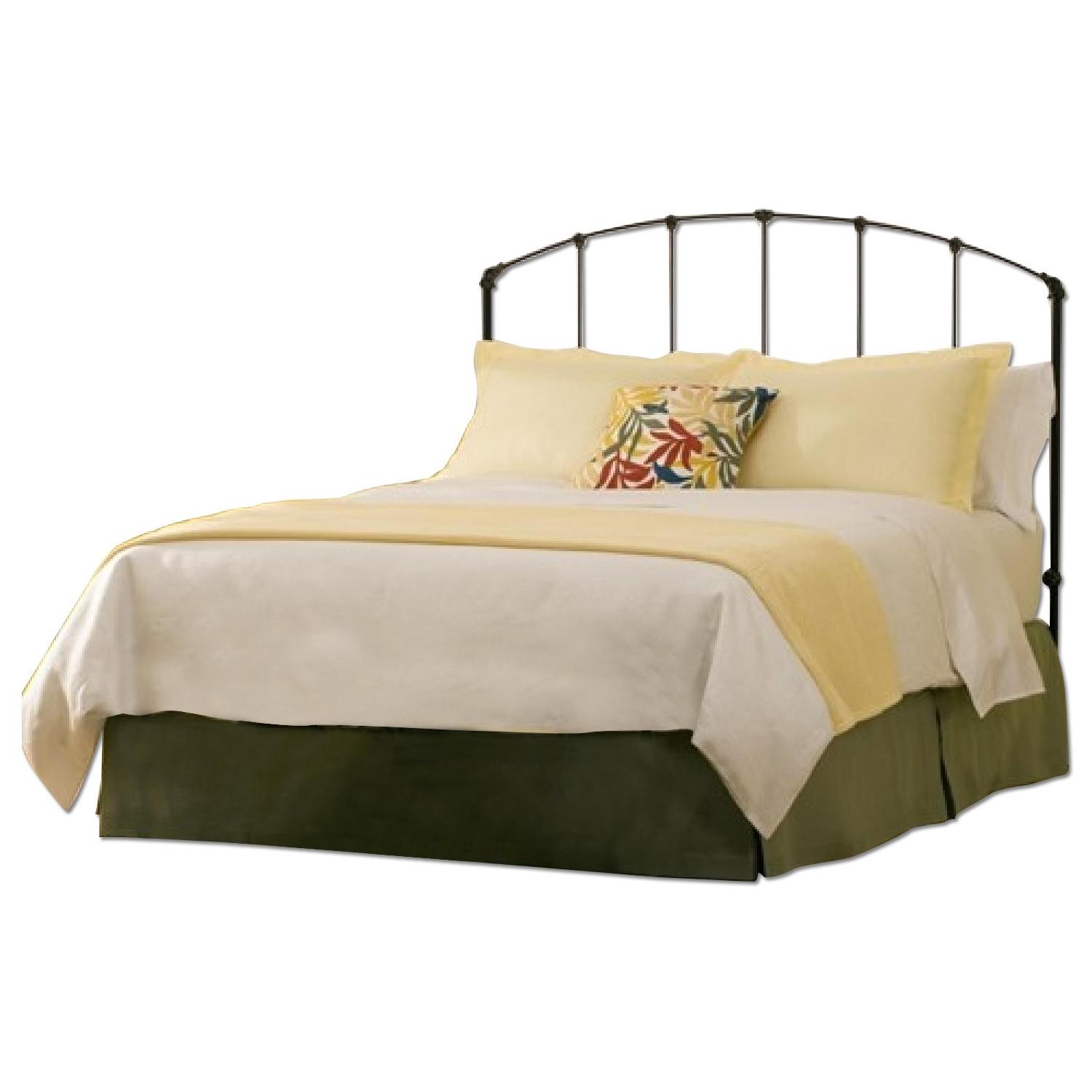 Charles P Rogers Black & Gold Iron Head Board