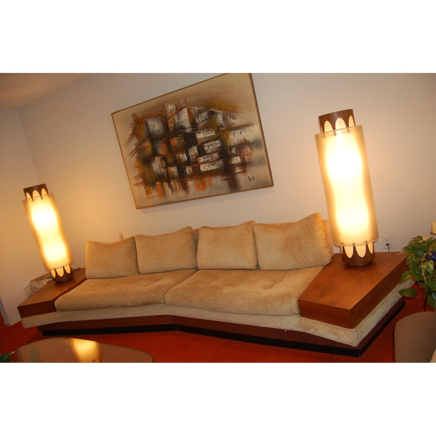 Adrian Pearsall Sofa with Attached Side Tables - image-1