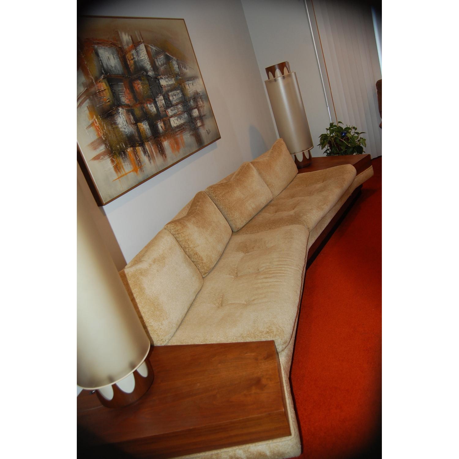 Adrian Pearsall Sofa with Attached Side Tables AptDeco