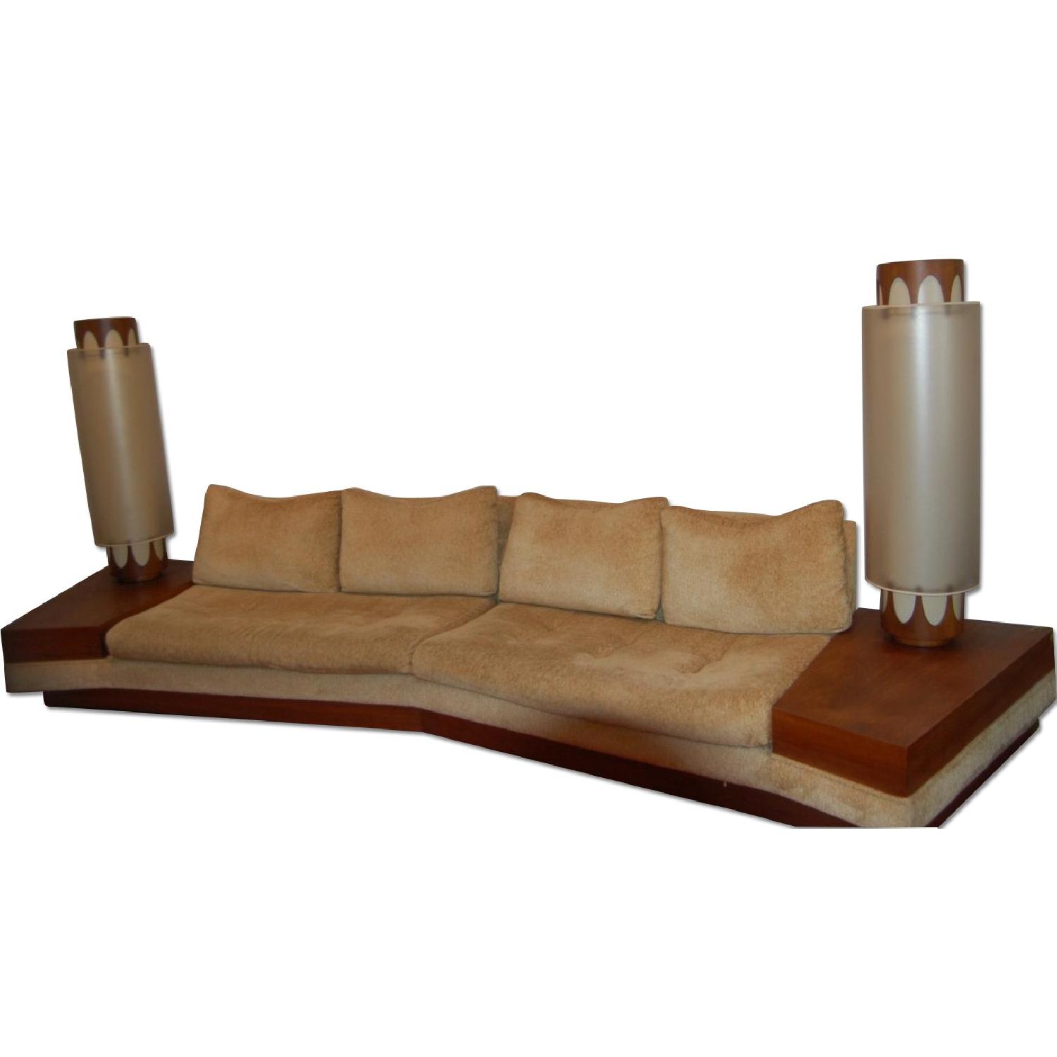 Adrian Pearsall Sofa with Attached Side Tables AptDeco