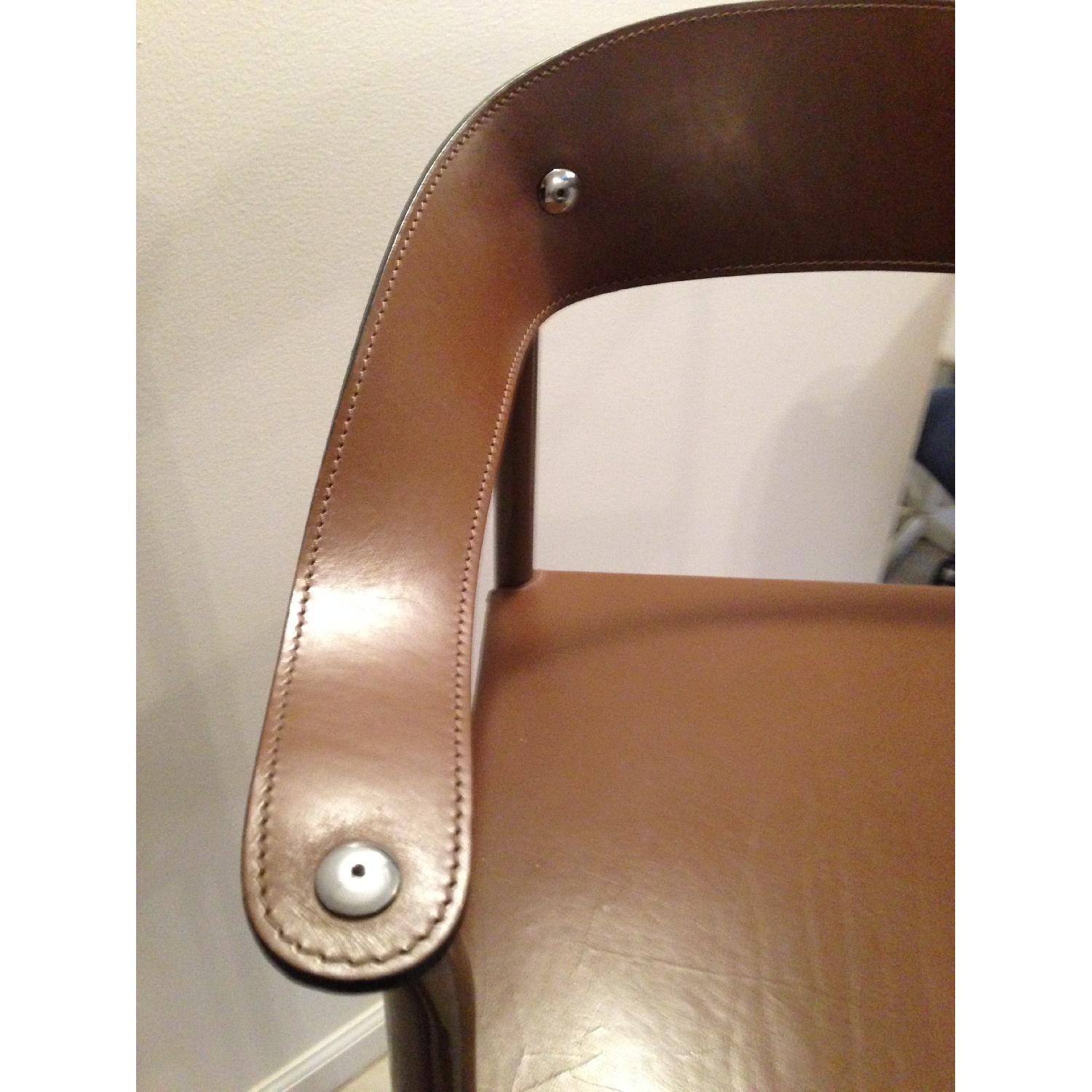 4 Leather Bar Stools (made in Germany) - image-2