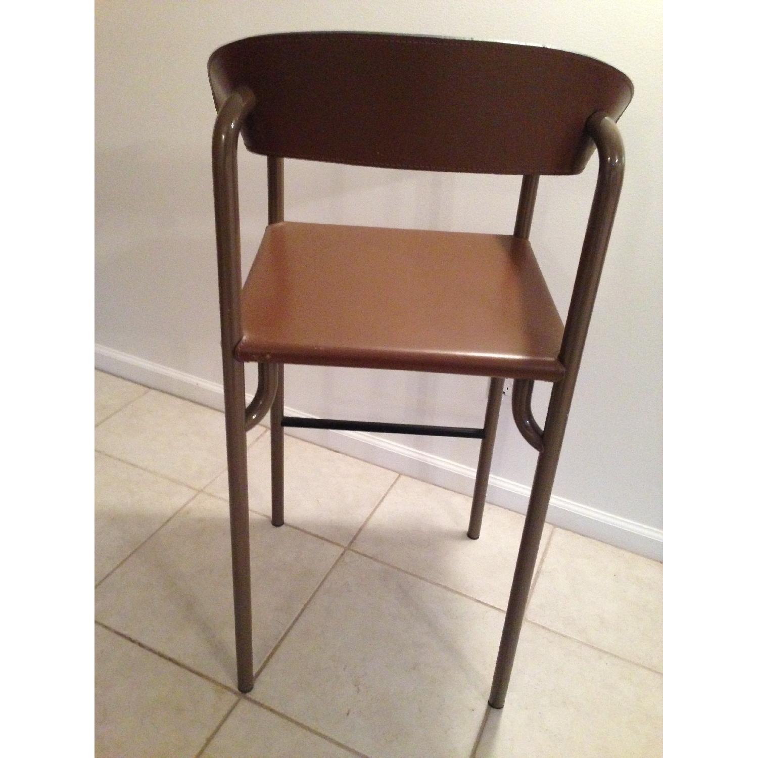 4 Leather Bar Stools (made in Germany) - image-3