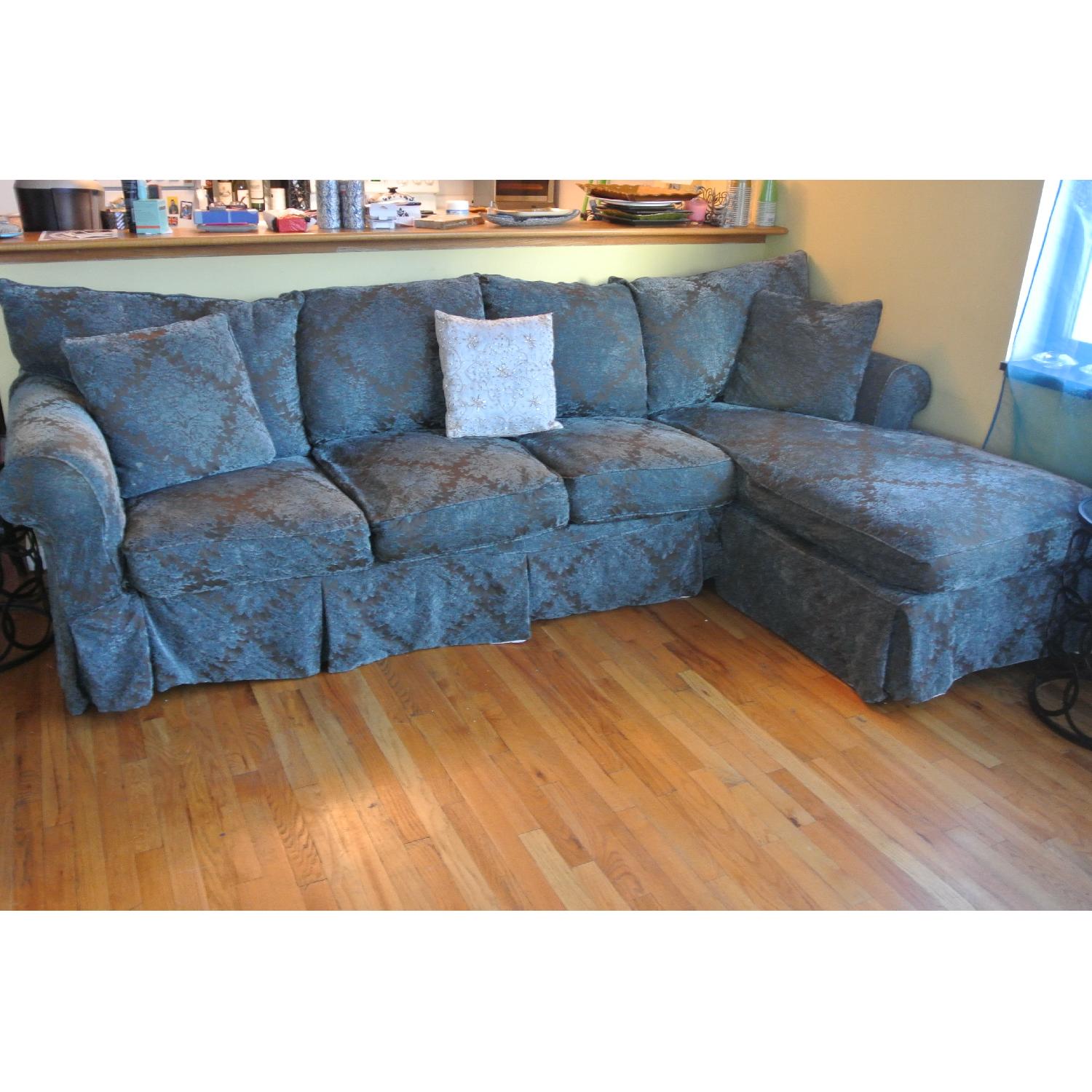 Jennifer Convertibles Queen Sleeper Sofa with Chaise AptDeco