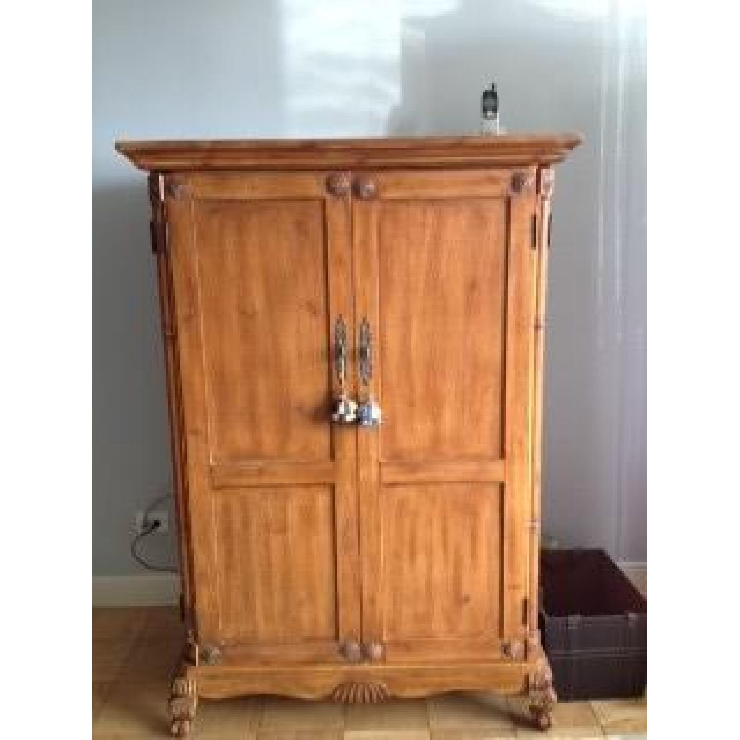 French Antique Maple Armoire - image-1