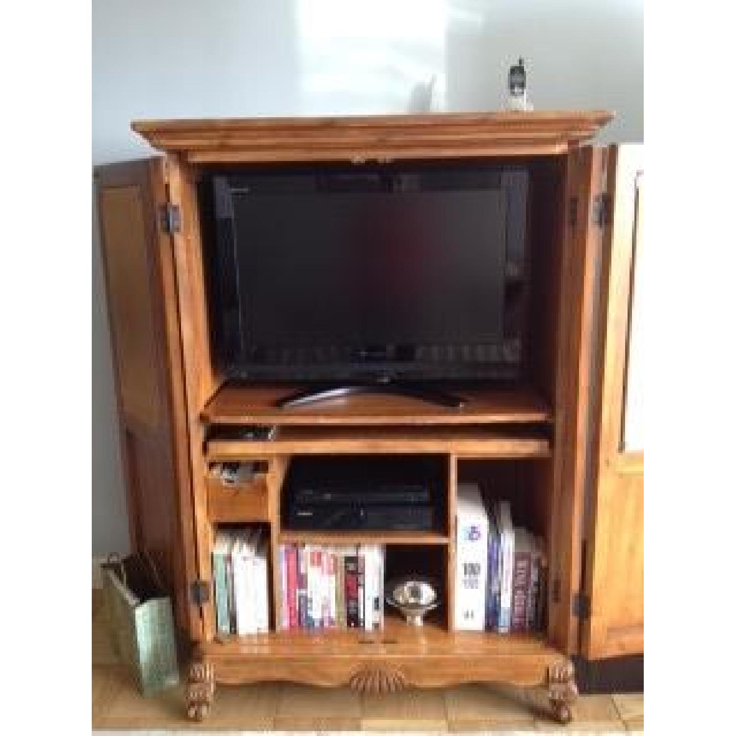 French Antique Maple Armoire - image-2