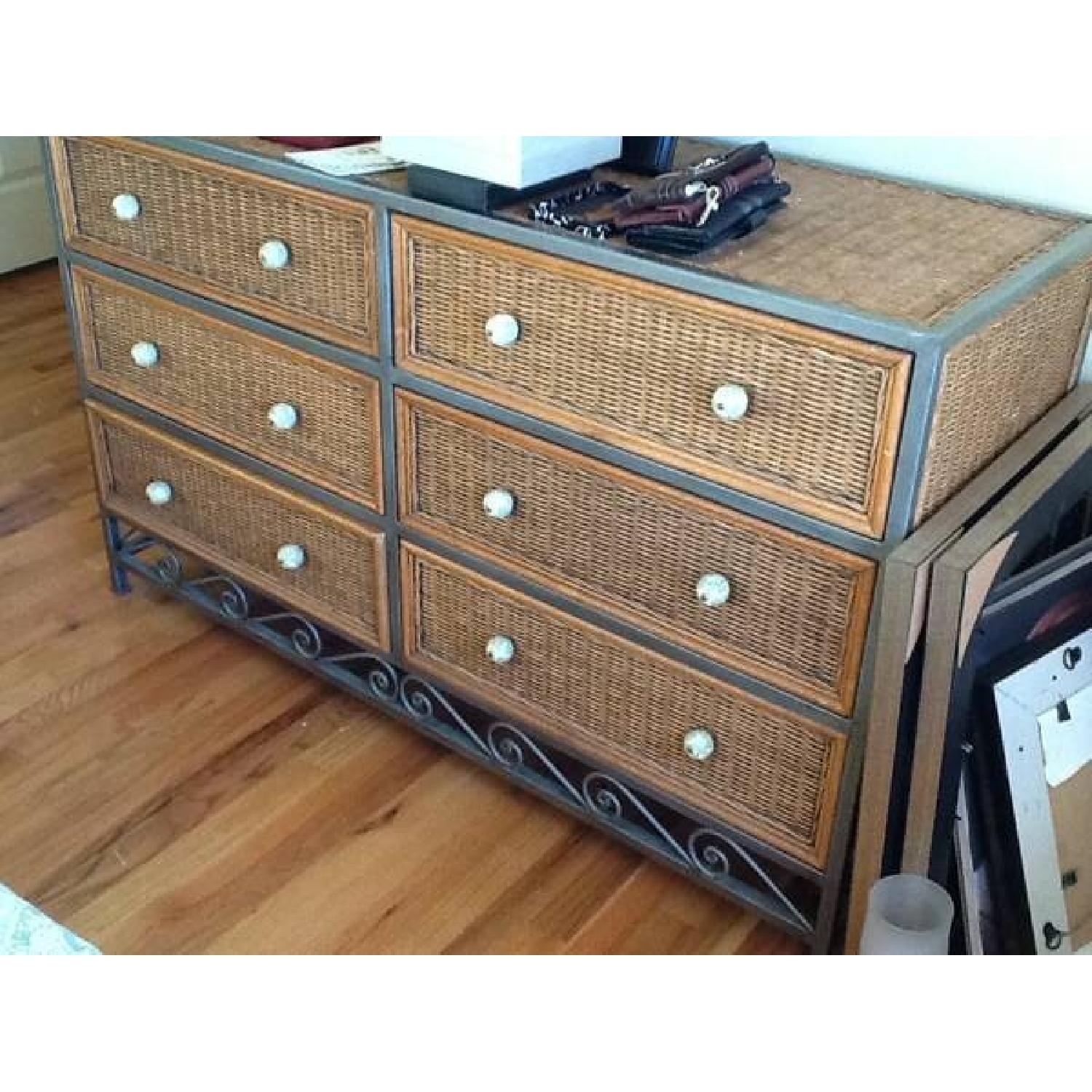 Pier 1 Bedroom Wicker Dresser - image-1