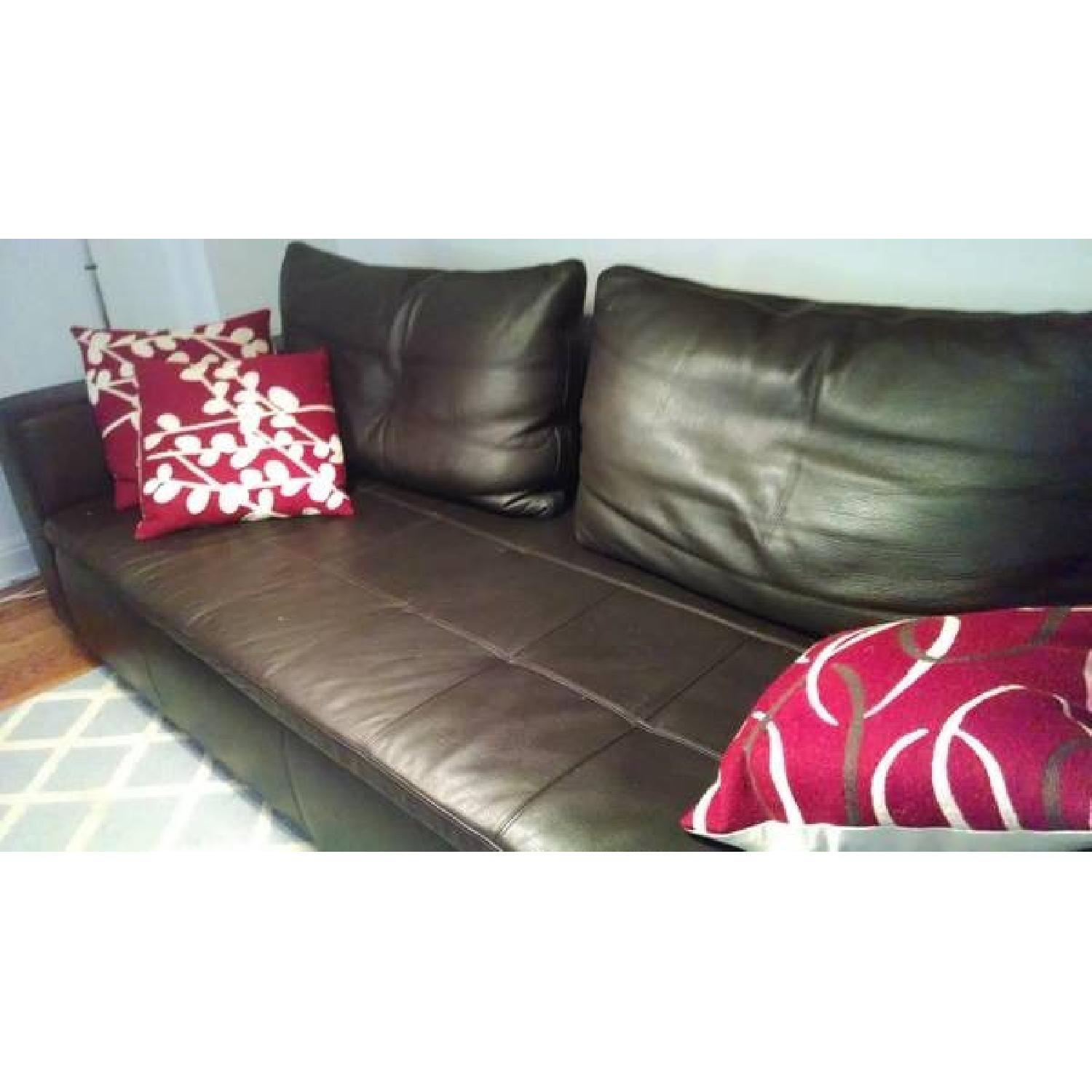 Beautiful Bo Concept Brown Leather Mezzo Sofa - image-6