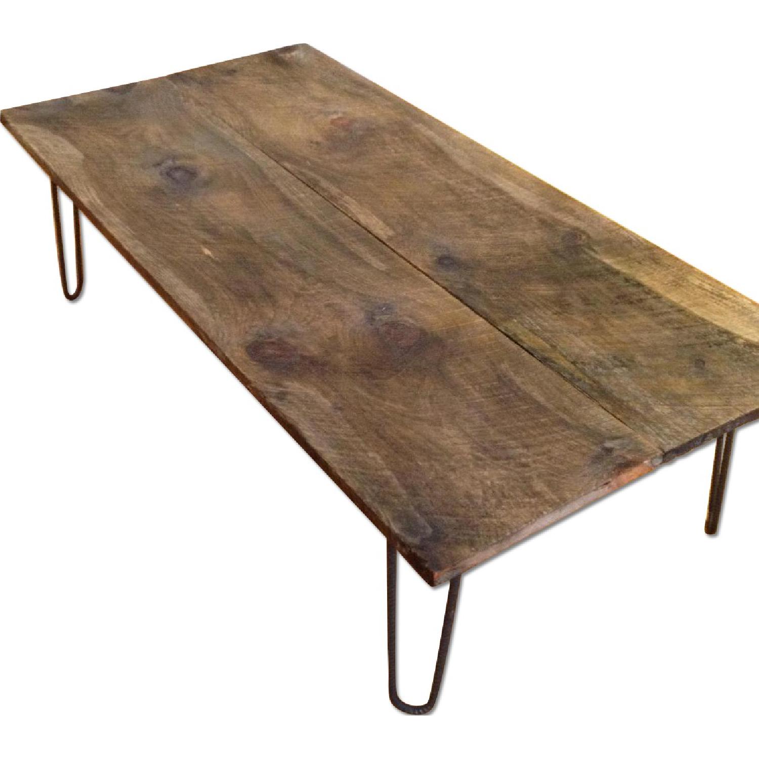 Hand Made Reclaimed Wood Coffee Table - Thumbnail 3