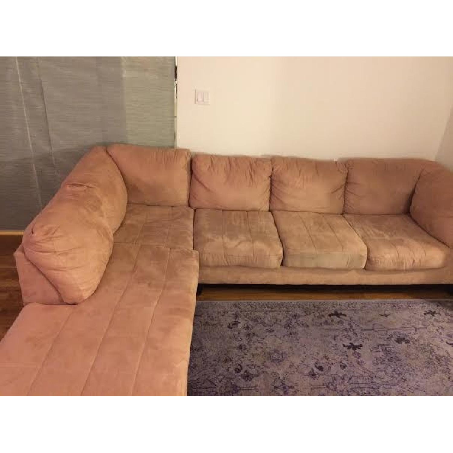 Microfiber Sectional Couch - image-1
