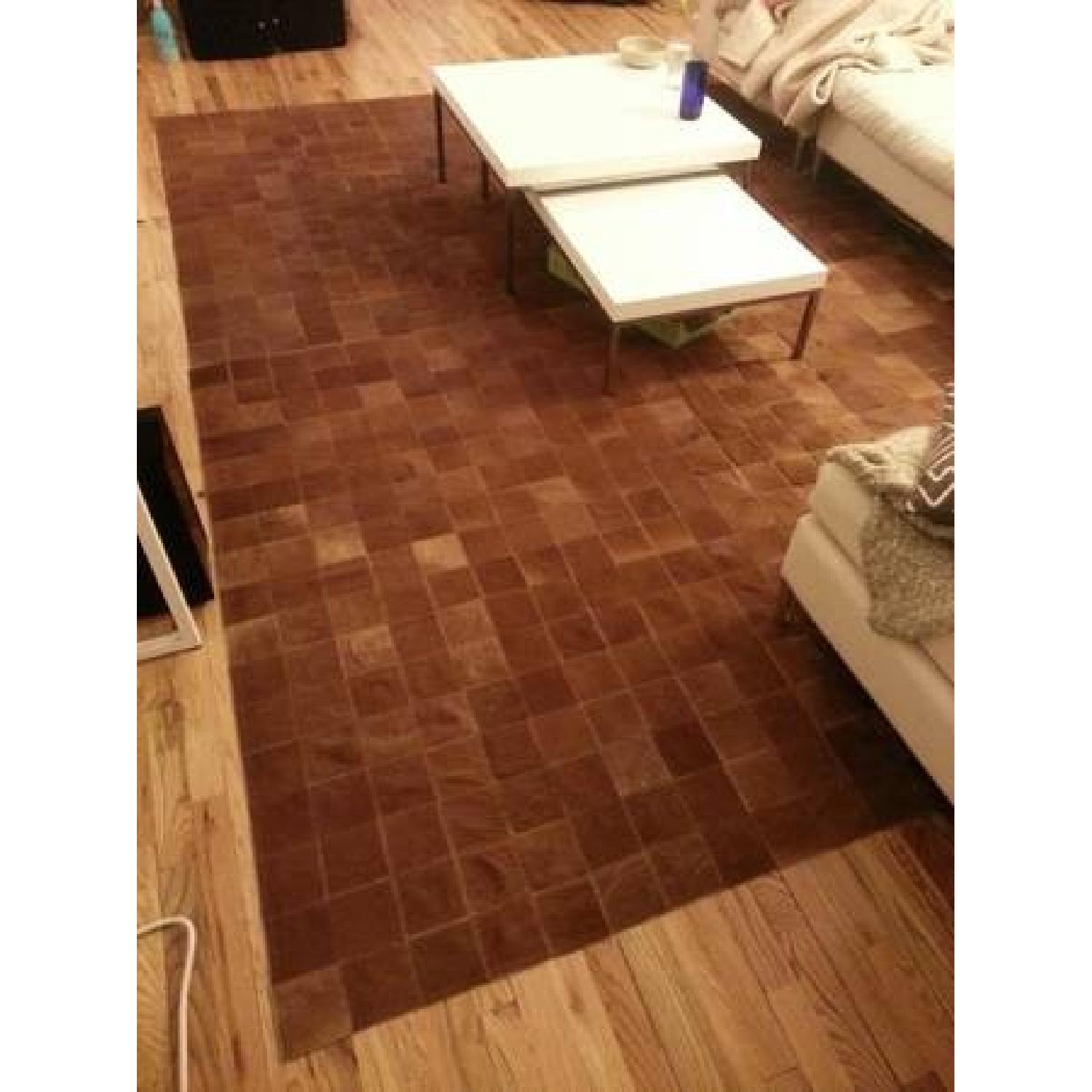 Hadsten Ikea Cowhide Rug with Rug Pad - image-2