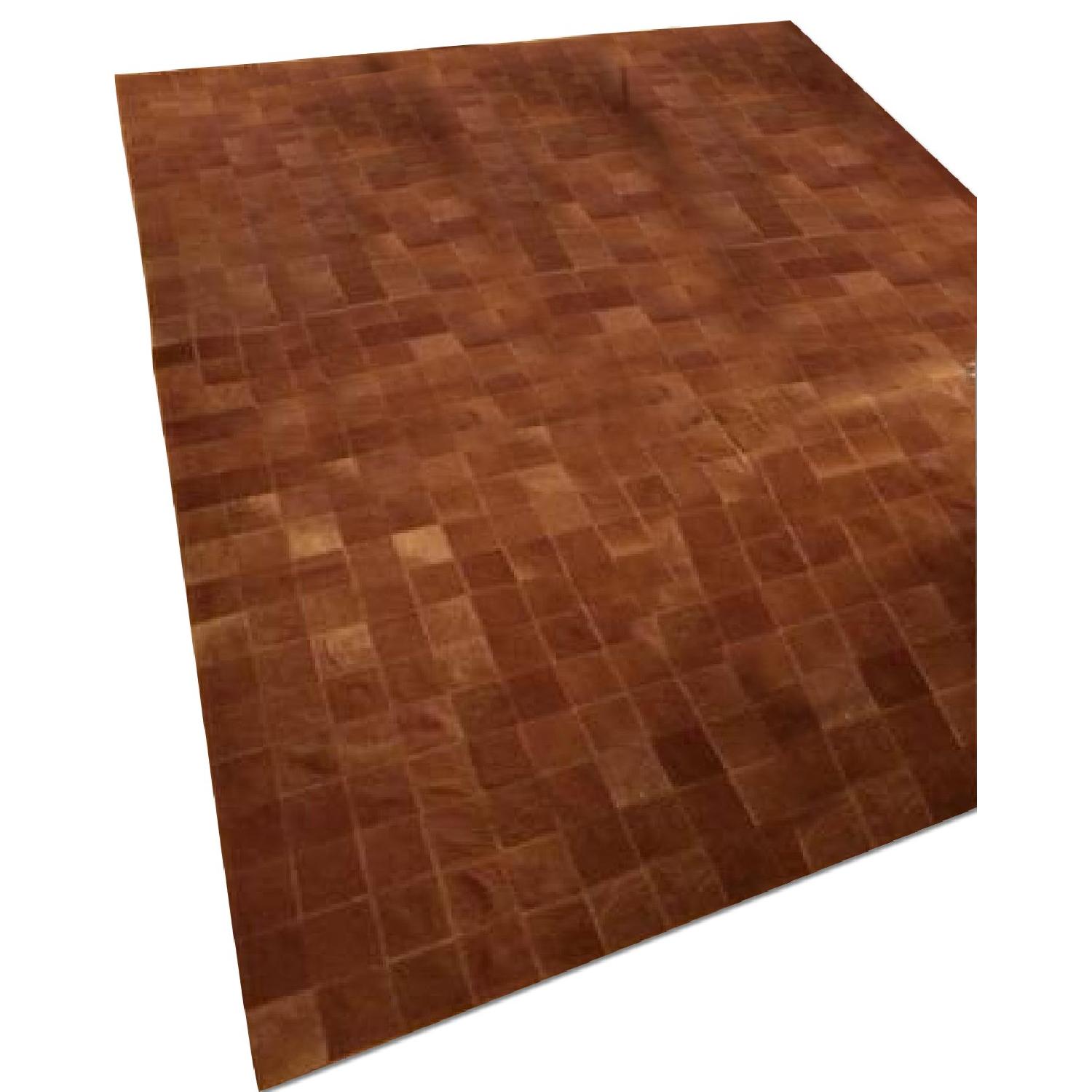 Hadsten Ikea Cowhide Rug with Rug Pad - image-0